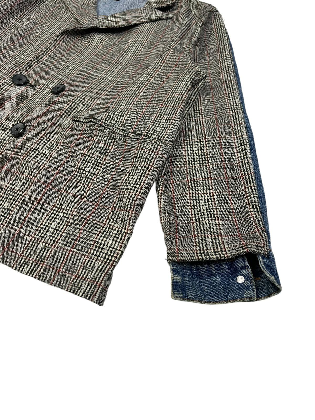 Japanese Brand Y2K Japanese Brand Hybrid Wool Blend-Denim Blazer Jacket Size US M / EU 48-50 / 2 - 12 Thumbnail