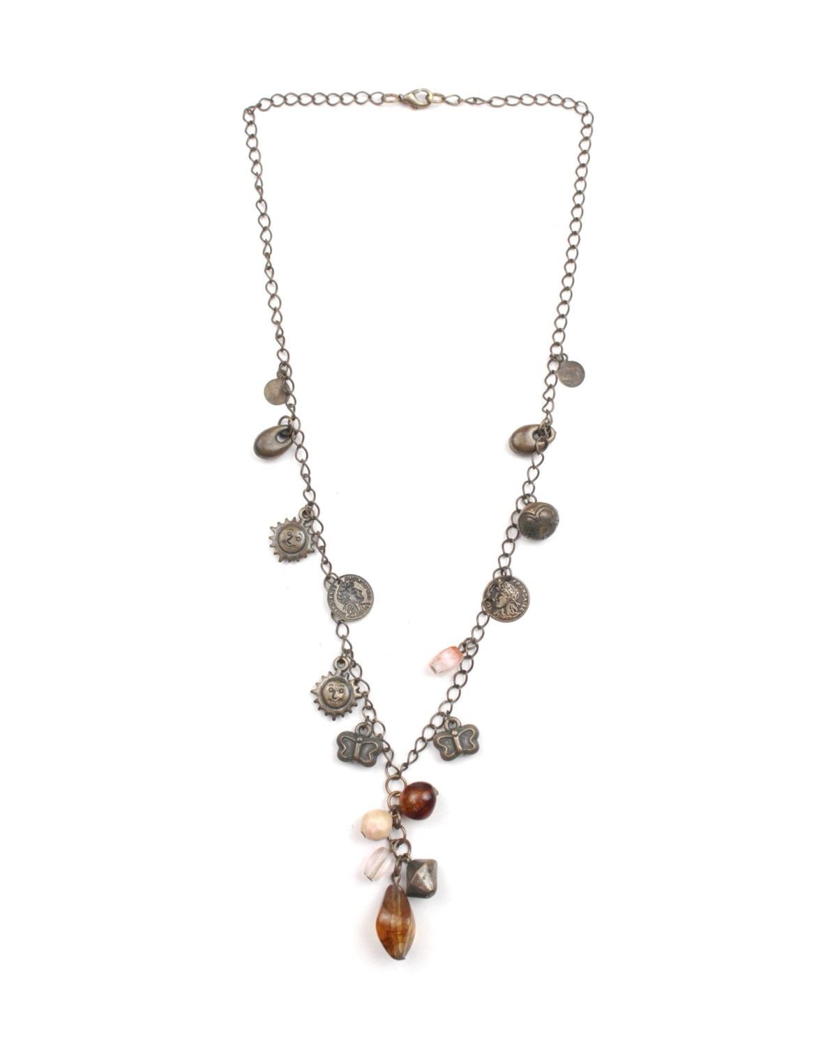 Hysteric Glamour 2000S JAPANESE MADE SUNFACE & ROMAN COIN CHARM DROP NECKLACE Size ONE SIZE - 1 Thumbnail