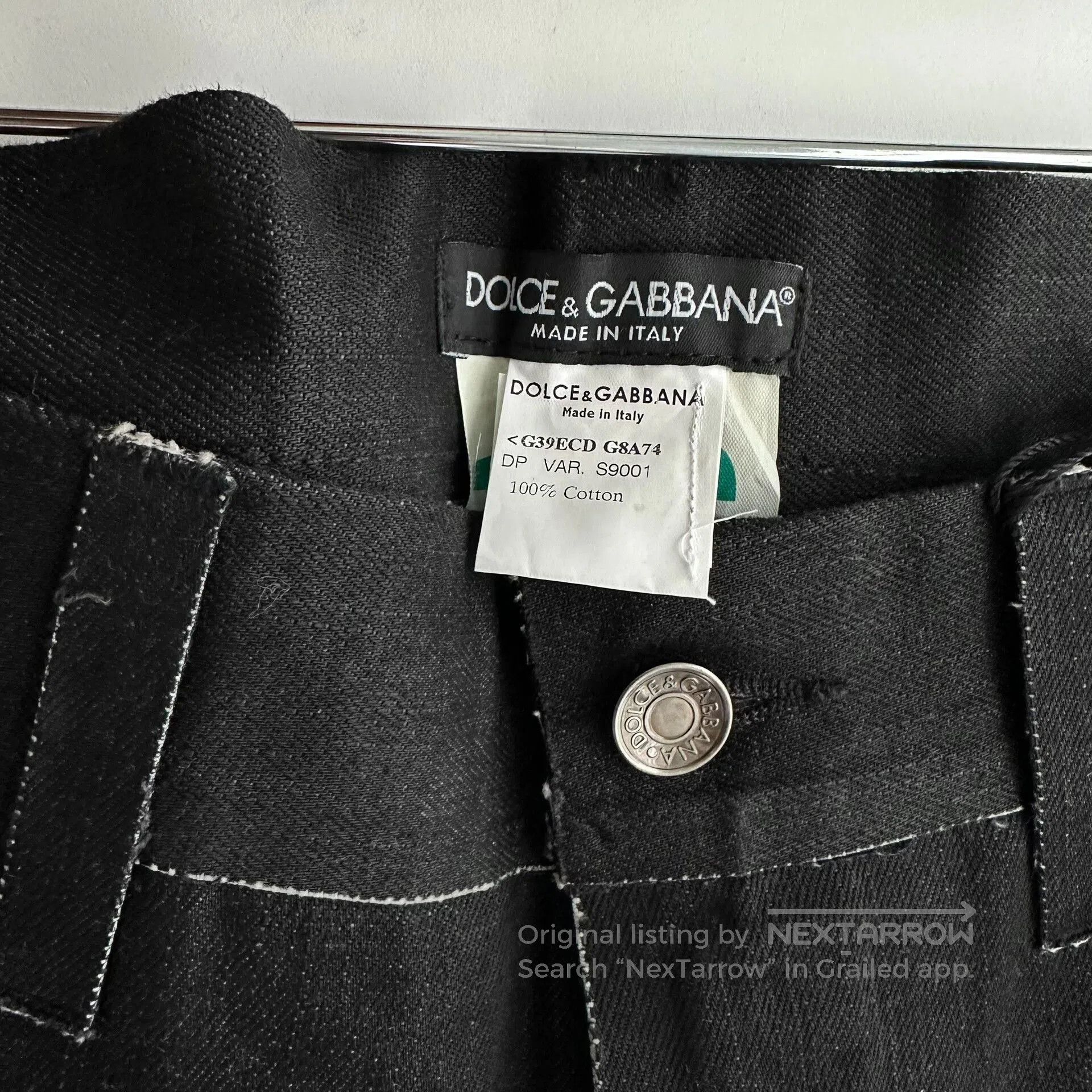 Dolce & Gabbana dolce gabbana dg brushed wax denim pants. Size US 38 / EU 54 - 6 Thumbnail