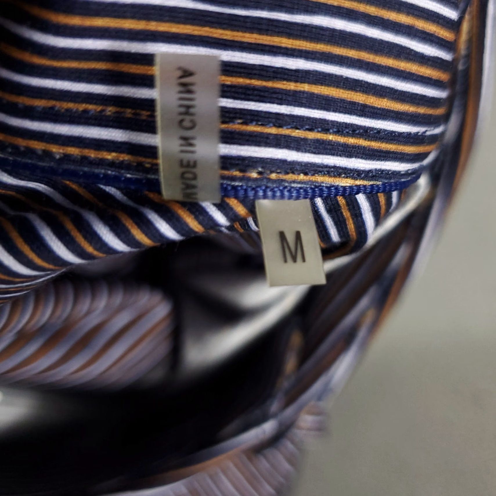 BUGATCHI Bugatchi Shirt Mens Medium Purple Striped Stretch Button Up Long Sleeve Size US M / EU 48-50 / 2 - 7 Thumbnail