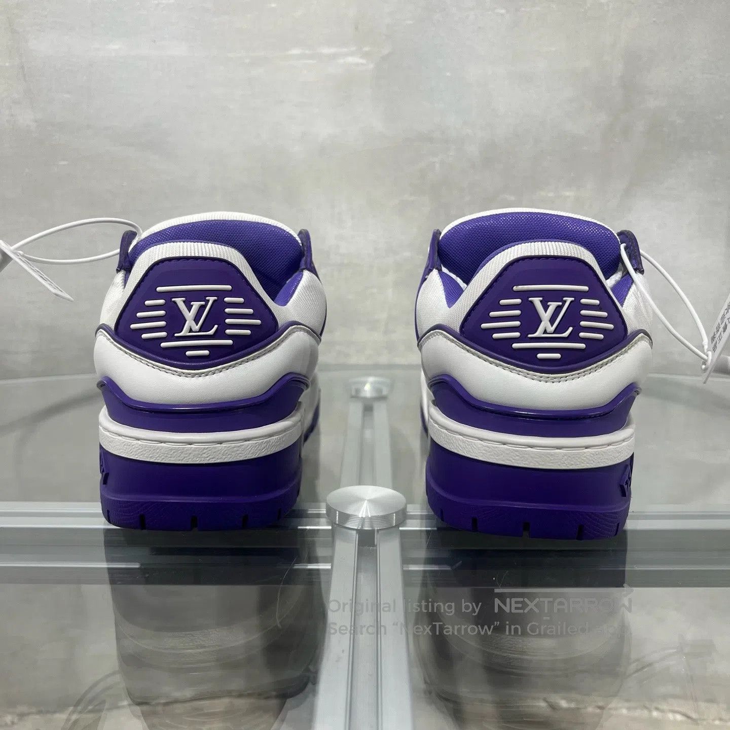 Louis Vuitton Louis Vuitton White Purple Lipstick – Brand shoes Size US 5.5 / IT 35.5 - 6 Thumbnail