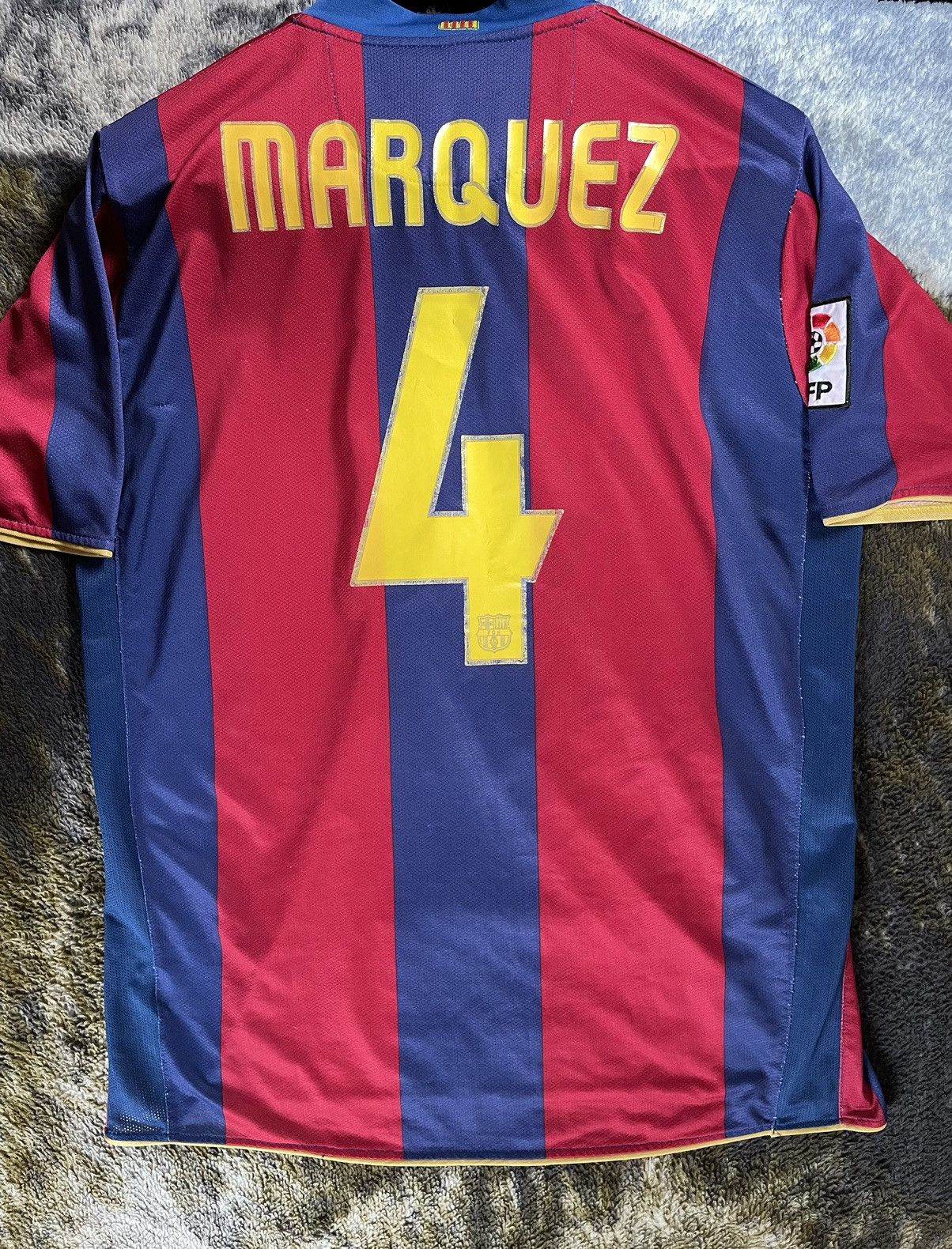 Nike nike fc barcelona soccer jersey rafael marquez mexico grailed