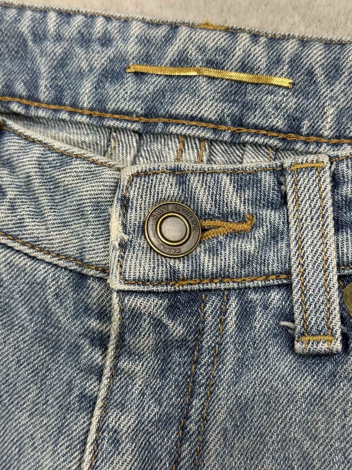Saint Laurent Paris Saint Laurent Paris flared jeans washed blue 34 / XS Size 25" / US 0 / IT 36 - 5 Thumbnail