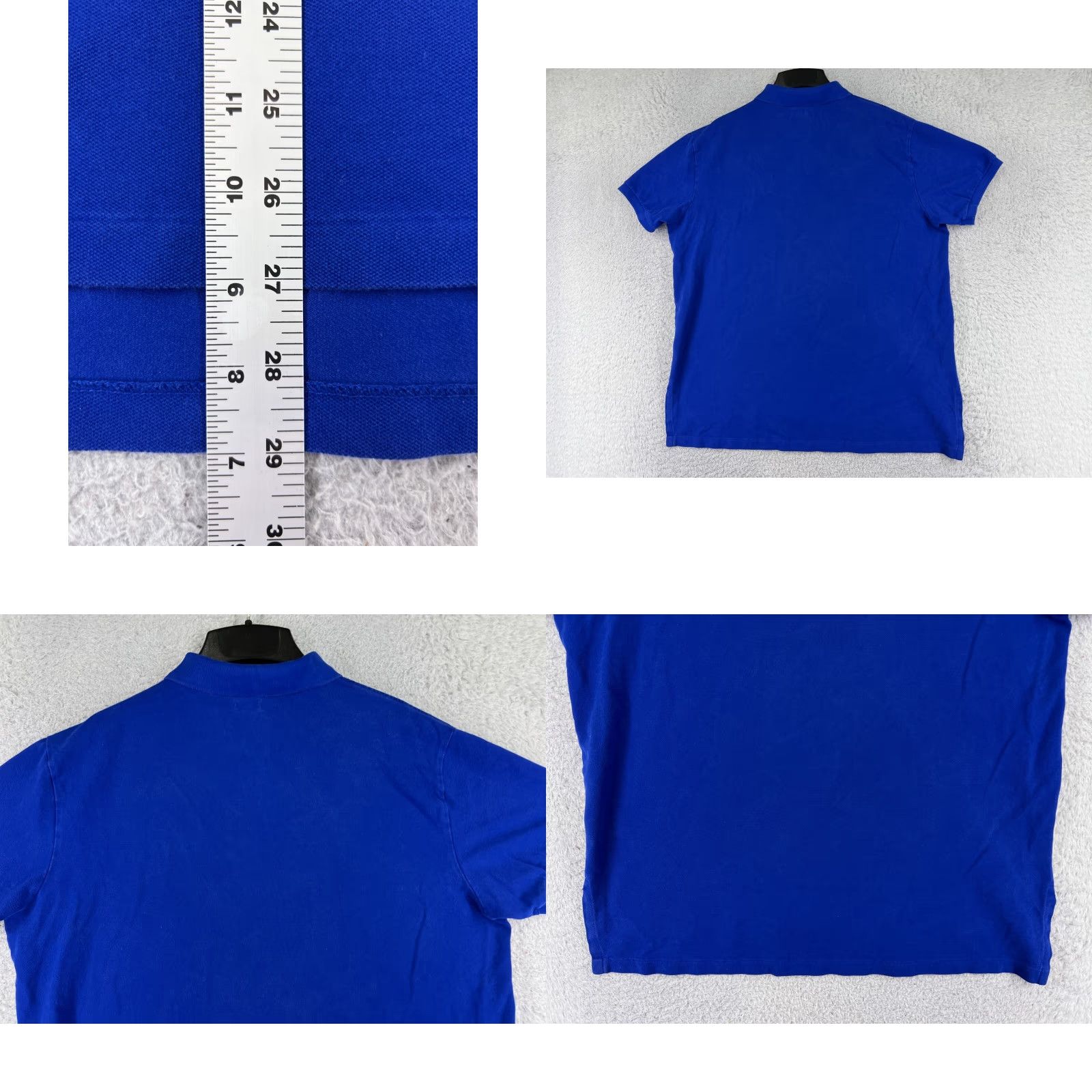 Ralph Lauren Ralph Lauren Polo Shirt Men XL Blue 100% Cotton Knit Pony Polo Shirt Men Blue Short Sleeve Solid 100% Cotton Size US XL / EU 56 / 4 - 9 Thumbnail