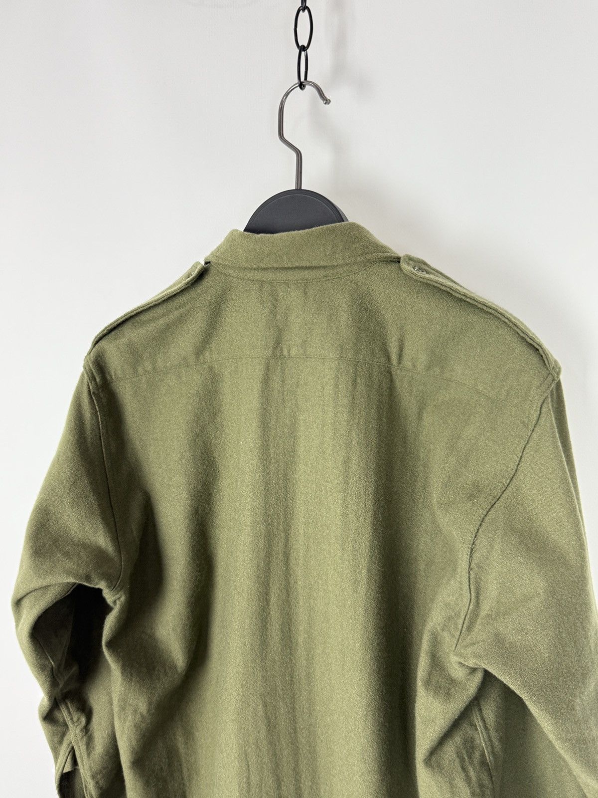Vintage 1970’s Vintage British Royal Army Green Wool Combat Shirt Size US M / EU 48-50 / 2 - 6 Thumbnail