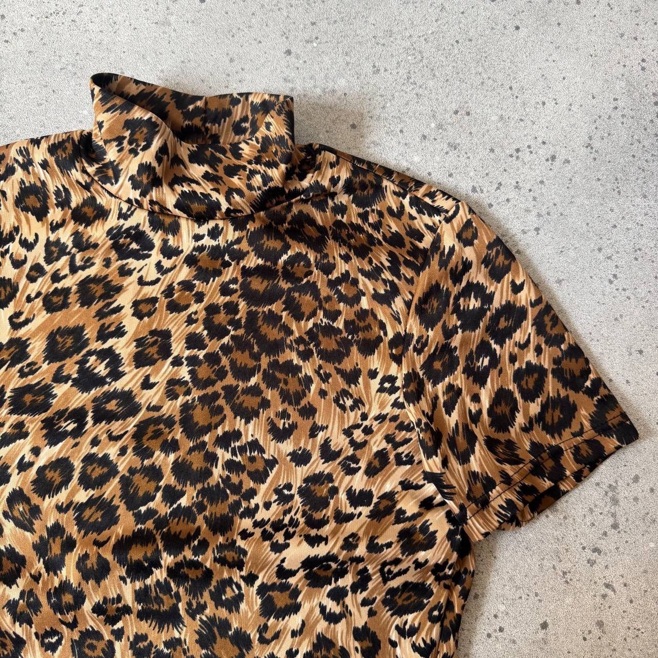 Vintage Morgan de Toi 90s Vintage Y2K Glam Leopard Blouse Size M / US 6-8 / IT 42-44 - 4 Thumbnail