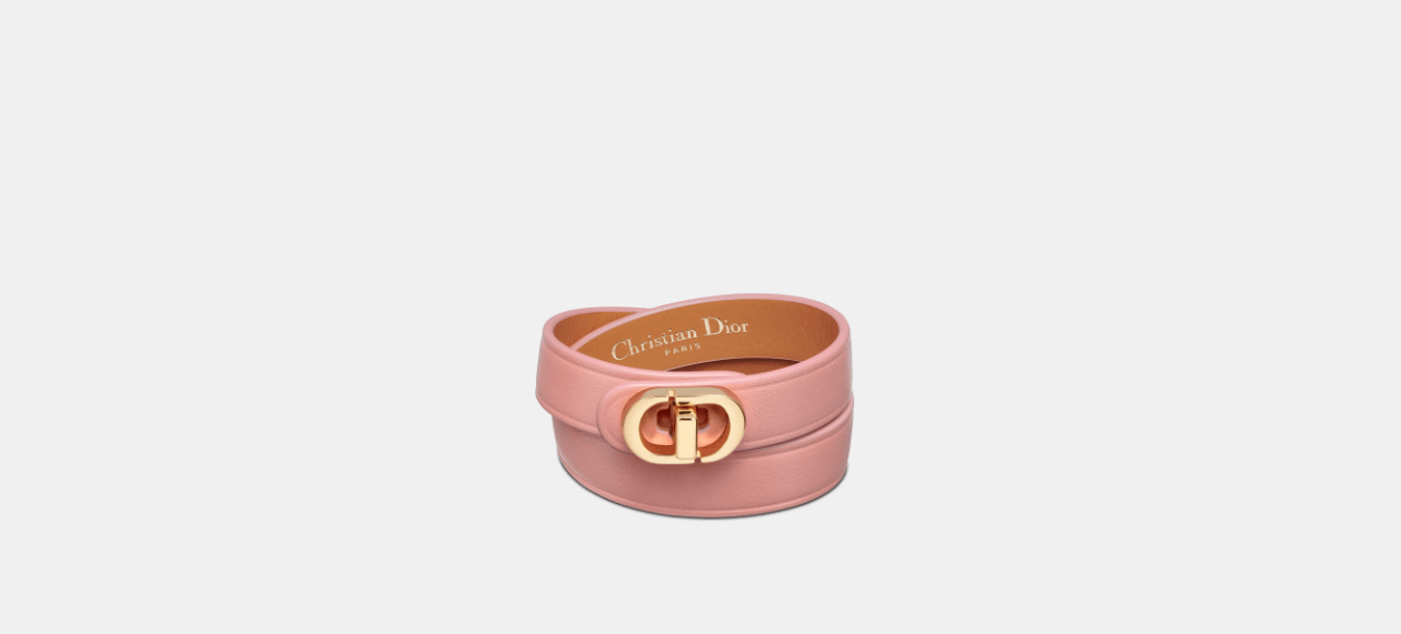 Dior o1w1db10424 Size: OS 30 Montaigne Double Bracelet in Pink Size ONE SIZE - 1 Thumbnail