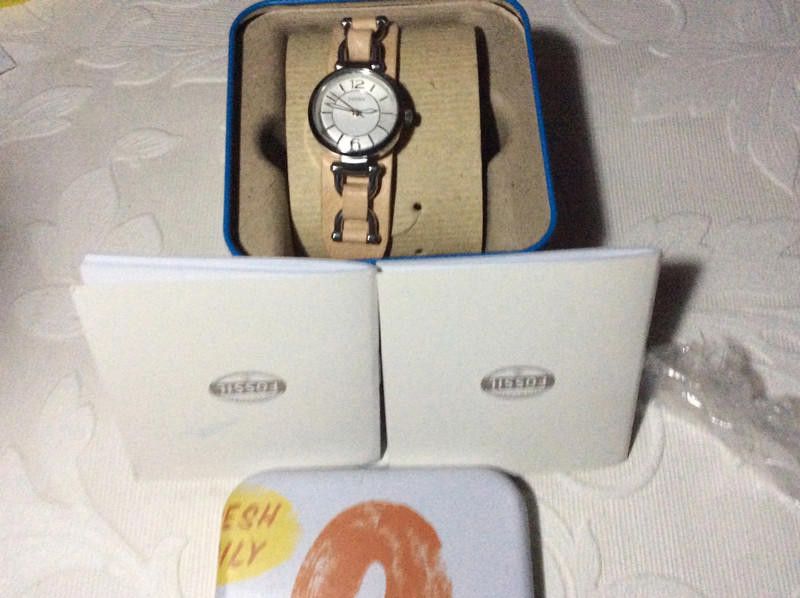 Fossil Fossil ladies silver dial brown leather strap watch Size ONE SIZE - 11 Thumbnail