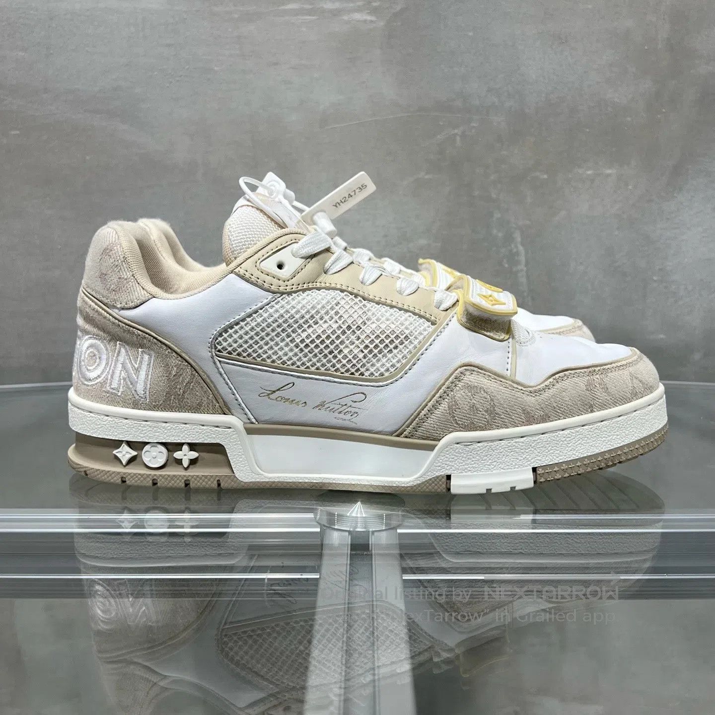 Louis Vuitton Louis Vuitton Trainer Kaki Velcro shoes Size US 6.5 / EU 39-40 - 4 Thumbnail