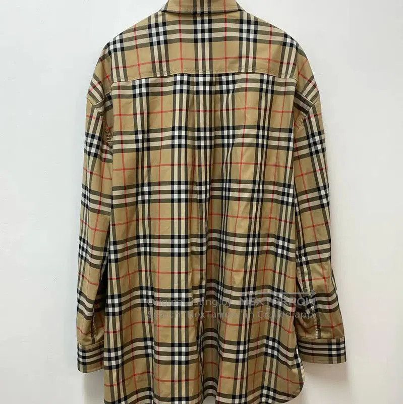 Burberry Burberry Khaki Long Sleeve Shirt for Women. Size L / US 10 / IT 46 - 2 Thumbnail