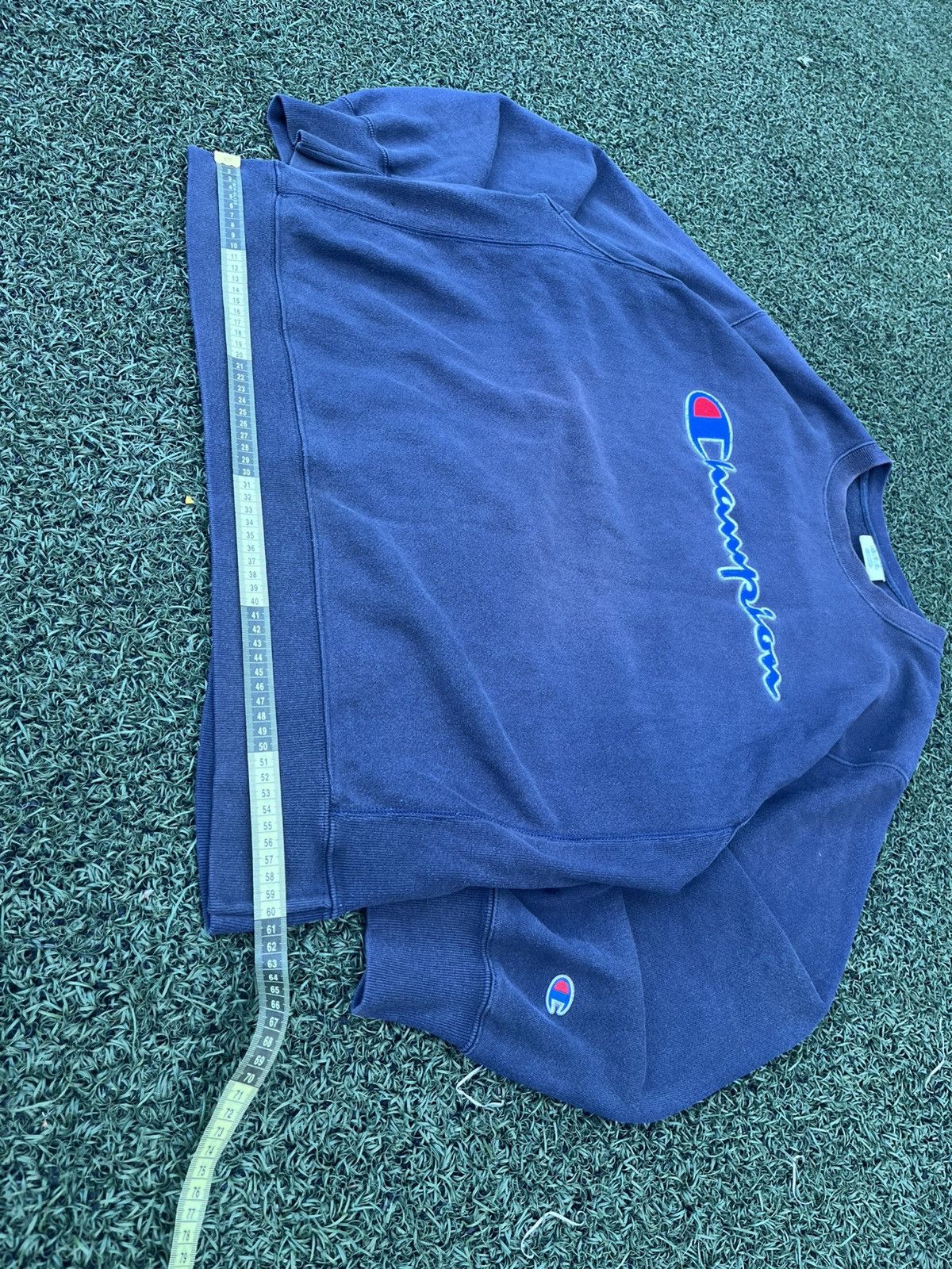 Champion Champion Reverse Weave Big Logo Crewneck Navy XL Size US XL / EU 56 / 4 - 9 Thumbnail