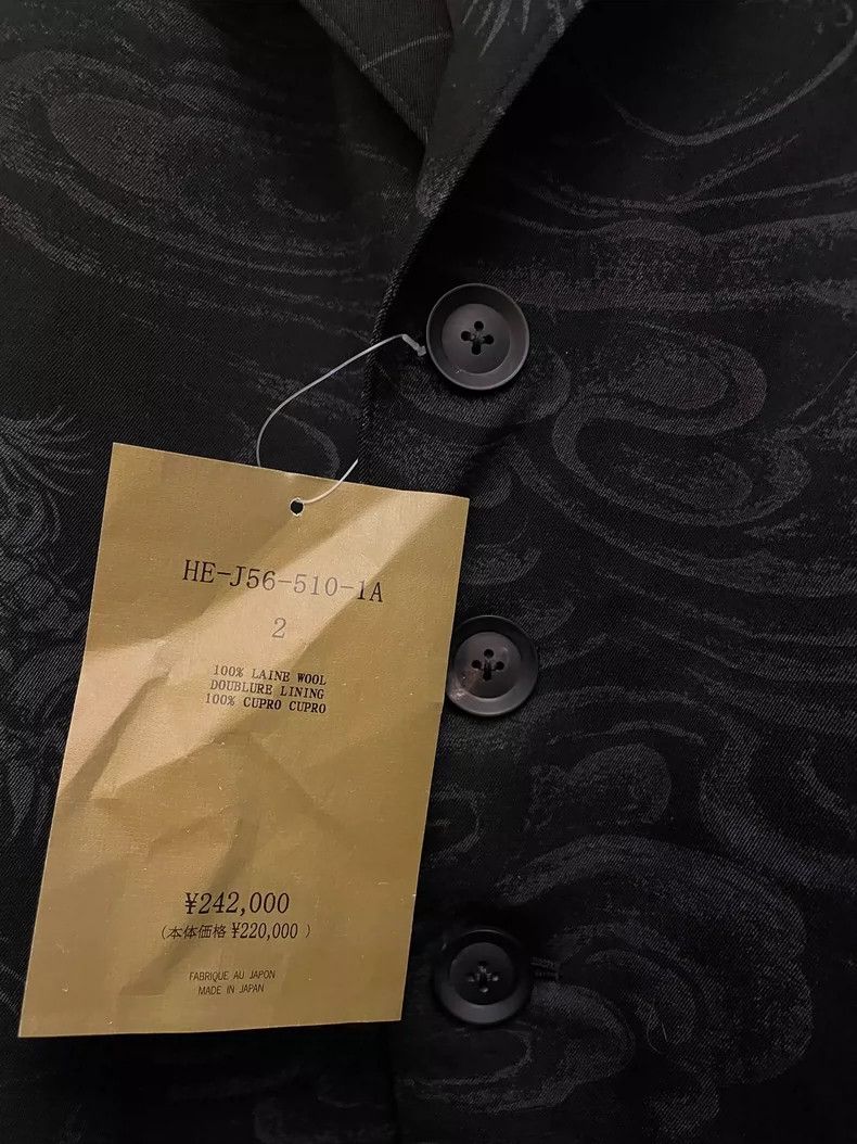 Yohji Yamamoto Yohji Yamamoto size 2 22aw Old Dragon Remnant Dream blazer Size 36R - 6 Thumbnail