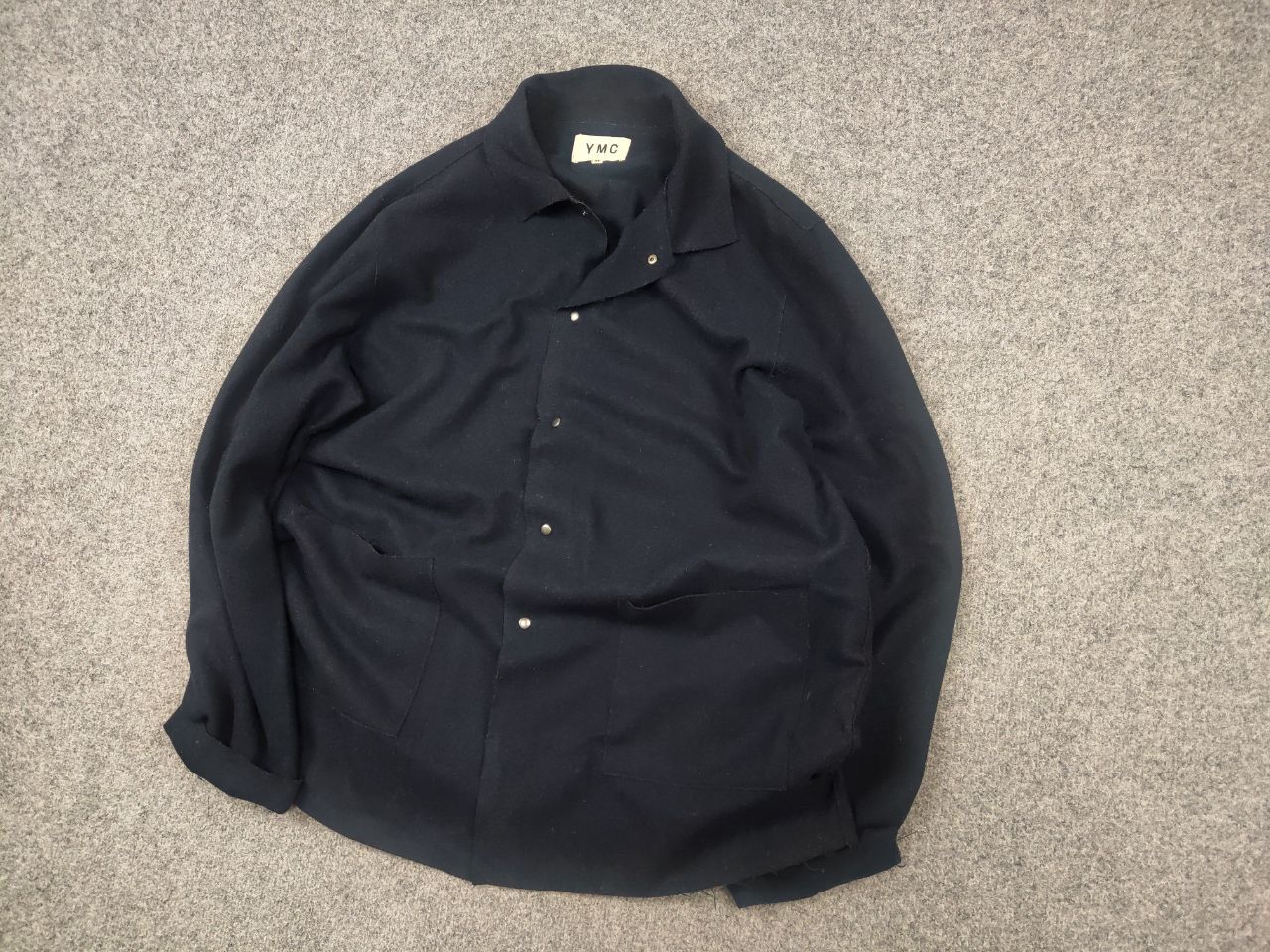 YMC YMC You Must Create Design Navy Thin wool overshot jacket Size US XL / EU 56 / 4 - 5 Thumbnail