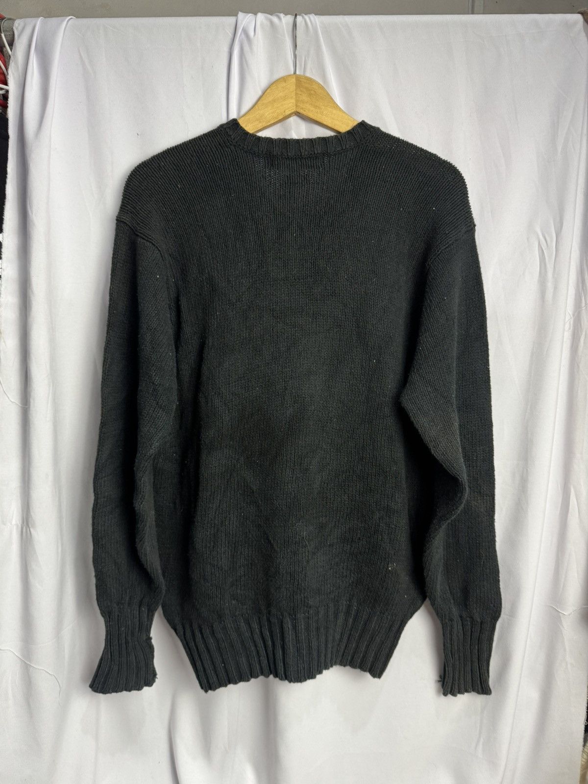 Polo Ralph Lauren Polo Ralph Lauren Vintage Knit Sweater Balck Washed Size US M / EU 48-50 / 2 - 2 Thumbnail