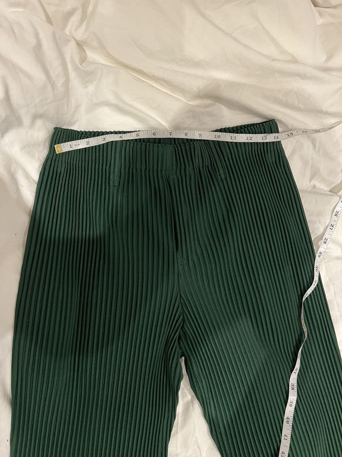 Issey Miyake HOMME PLISSÉ ISSEY MIYAKE Trousers Green Size 2 Medium Size US 33 - 11 Thumbnail
