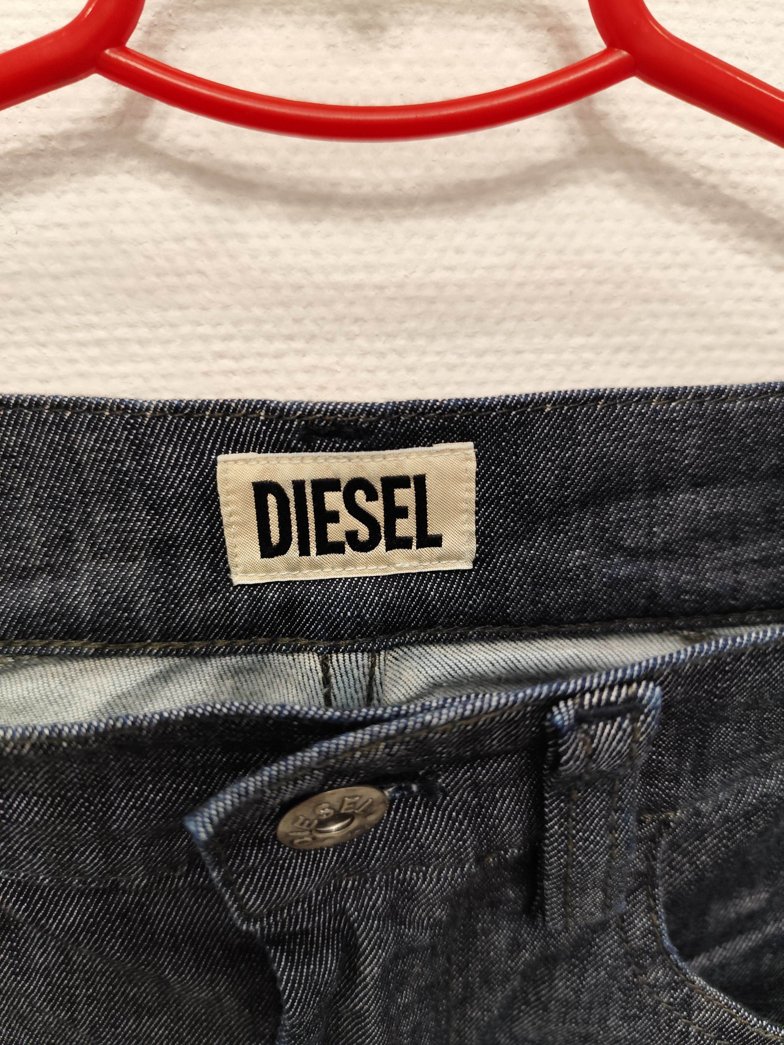 Diesel Vintage Y2K Diesel Industry Crazy Midi Denim Jeans Skirt Size 25" / US 0 / IT 36 - 3 Thumbnail