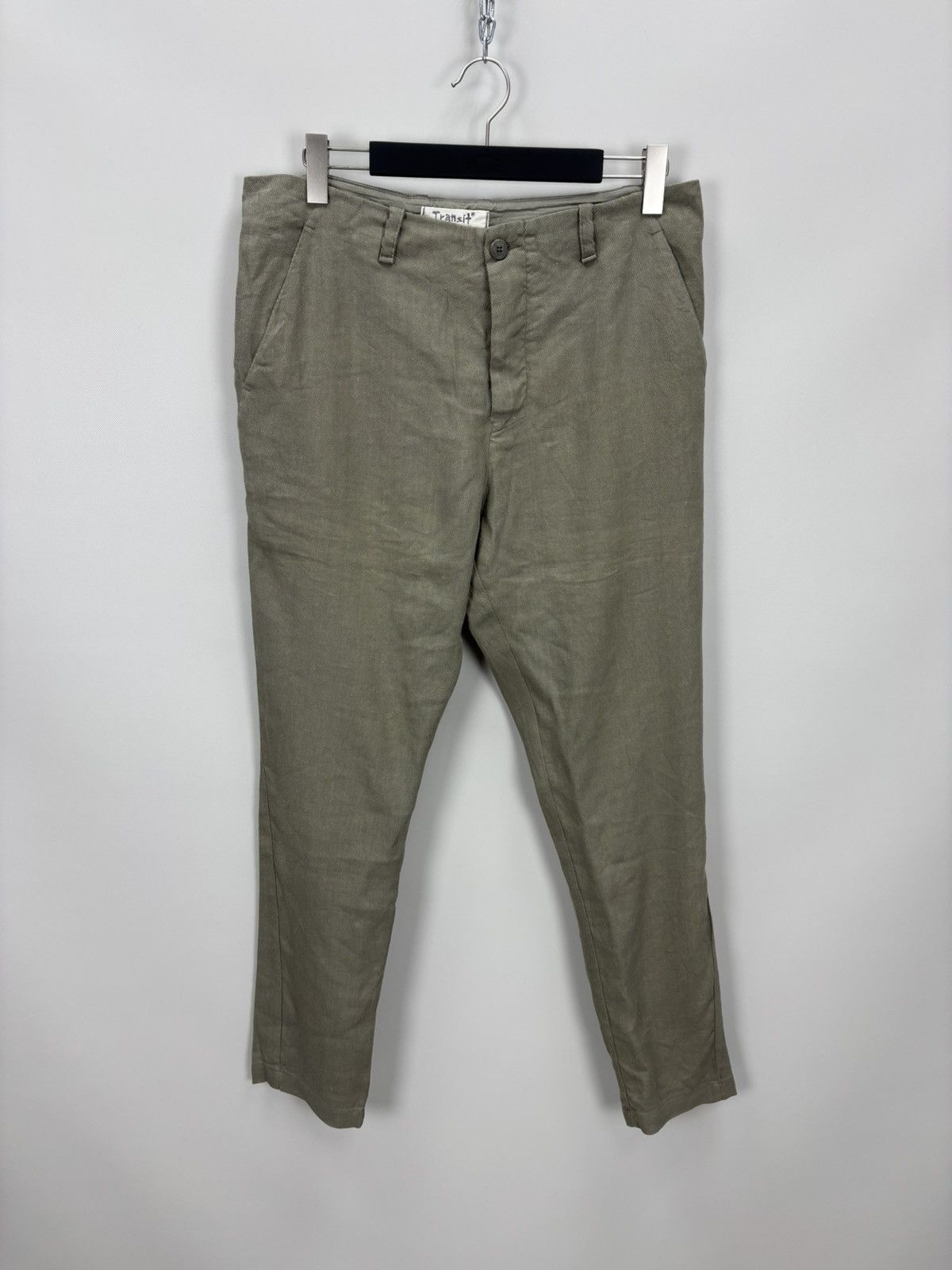 Transit Uomo Mens linen pants Transit Uomo Size L Color Gray Size US 34 / EU 50 - 1 Thumbnail