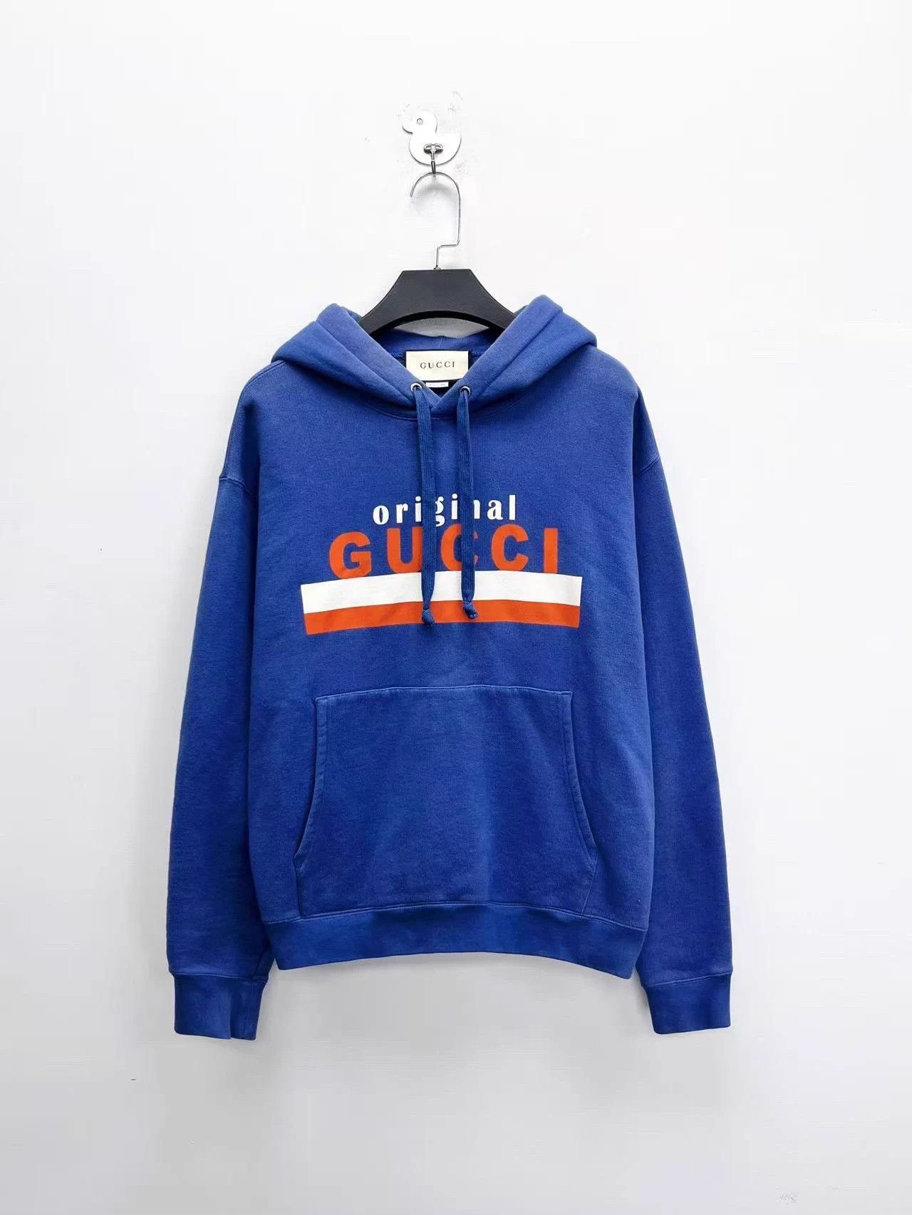 Gucci Gucci blue red green stripe logo hoodie unisex OS/XS Size US XS / EU 42 / 0 - 1 Thumbnail