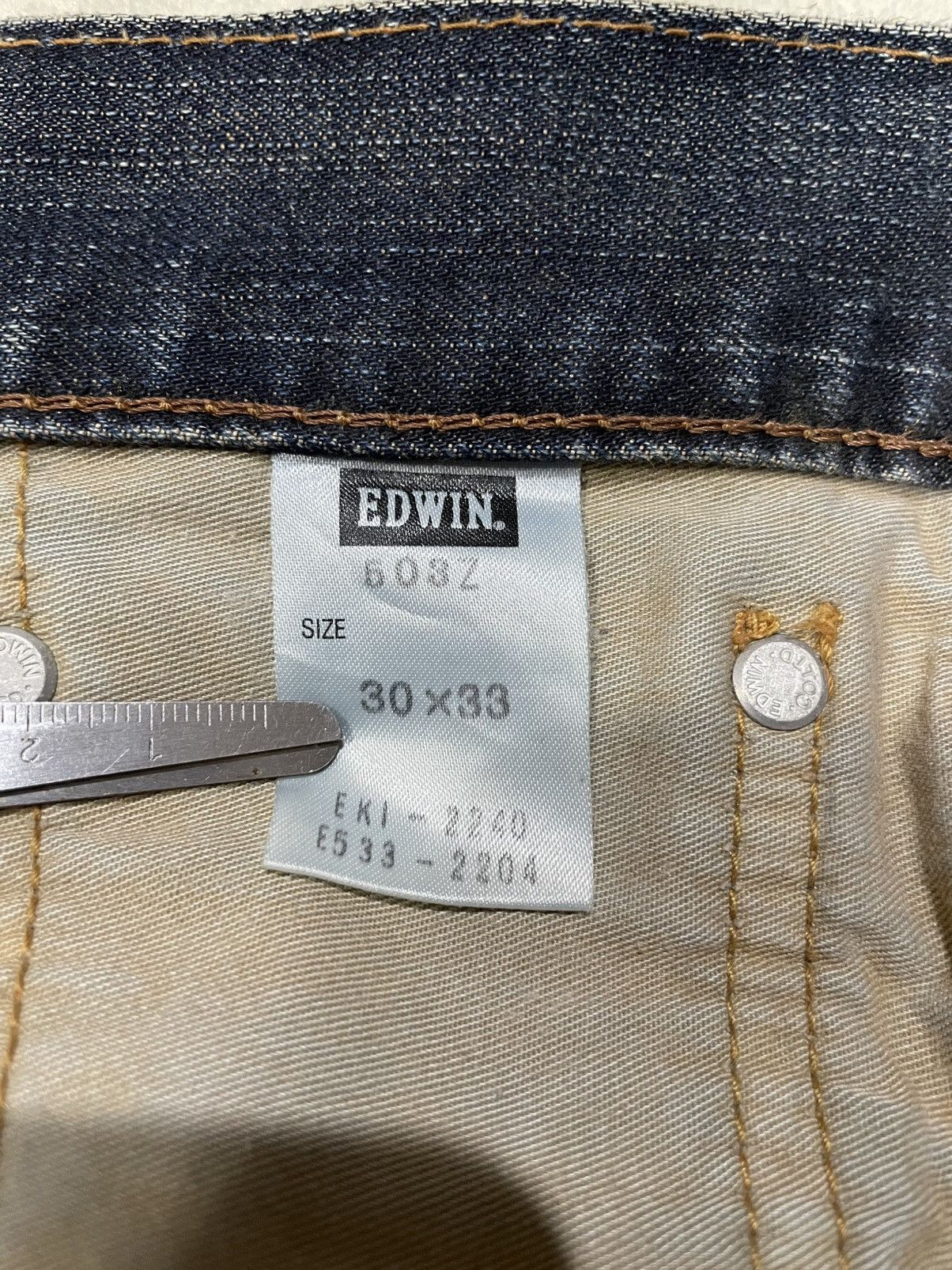 Edwin Vintage Edwin 503 Japanese Brand Distressed Mudwash Faded Size US 33 - 9 Thumbnail