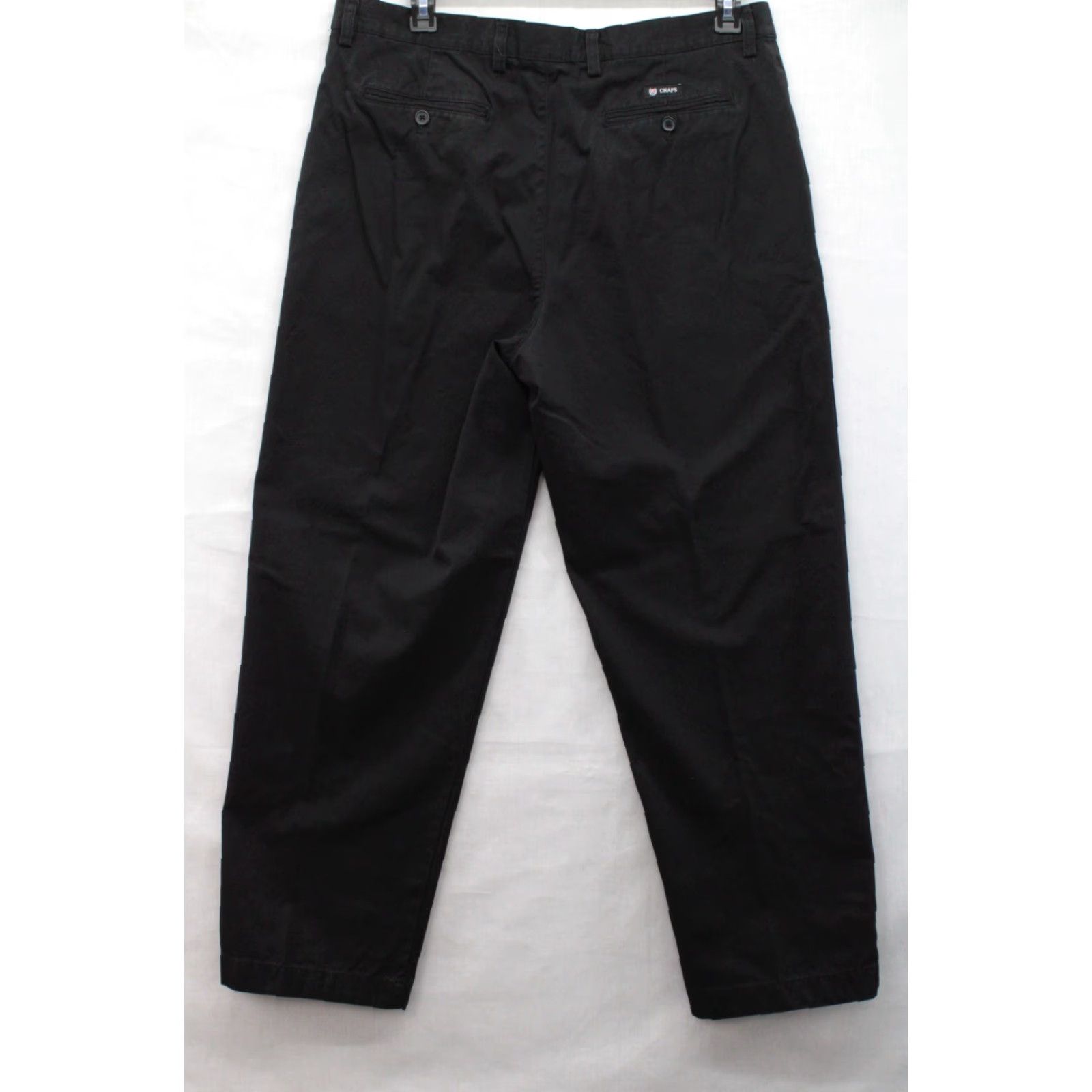 Chaps Chaps By Ralph Lauren Pants Men's 38 Black Flat Front Stright Leg Cotton Size US 38 / EU 54 - 2 Thumbnail