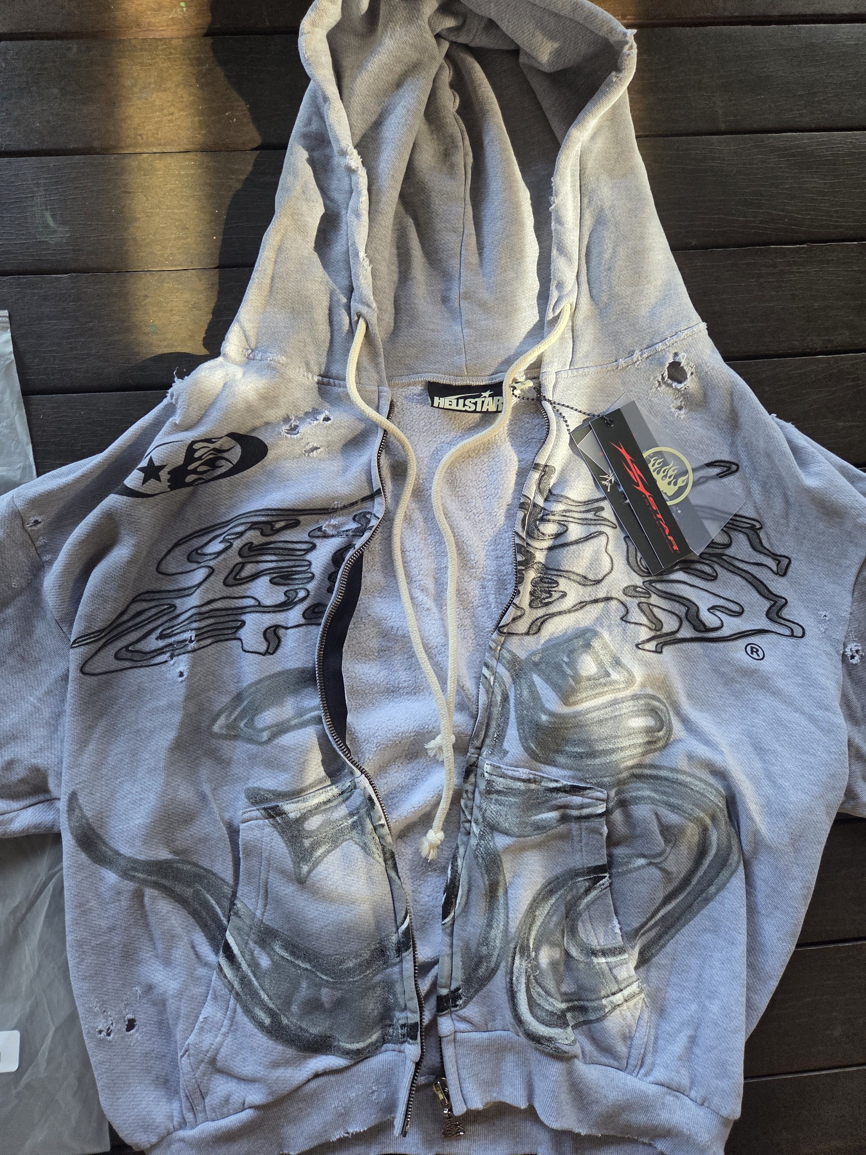 HELLSTAR Yoga Zip up Grey Hellstar Hoodie 2024 Capsule 10 size small Size US S / EU 44-46 / 1 - 3 Thumbnail