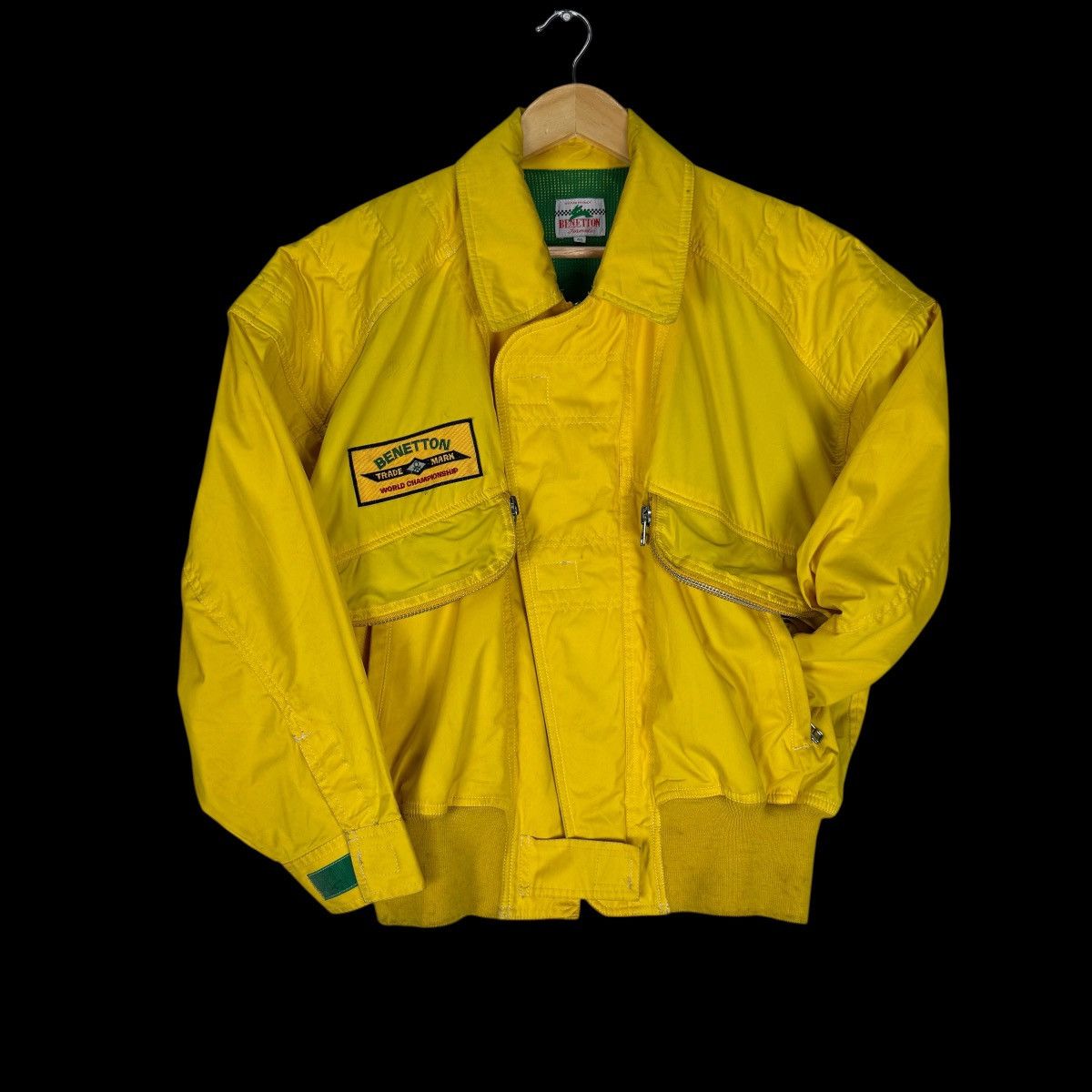 Benetton 🌟BENETTON FORMULA RACING TEAM BOMBER JACKET Size US S / EU 44-46 / 1 - 2 Thumbnail