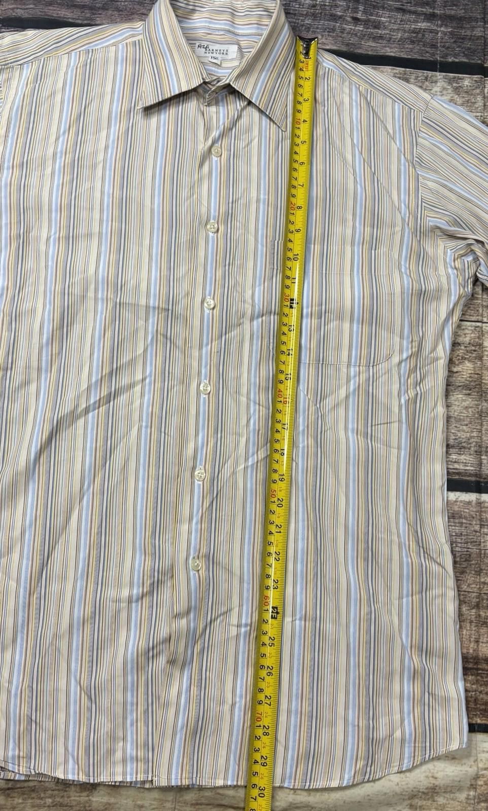 Barneys New York Barneys New York Shirt Mens 15.5 Medium Long Sleeve Stripes Size US M / EU 48-50 / 2 - 8 Thumbnail