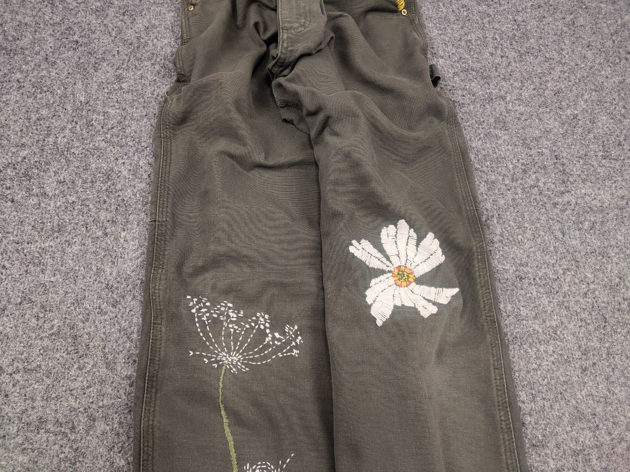 Carhartt Rare Vintage Carhartt Logo Relaxed Carpenter Canvas Pants Size US 36 / EU 52 - 5 Thumbnail