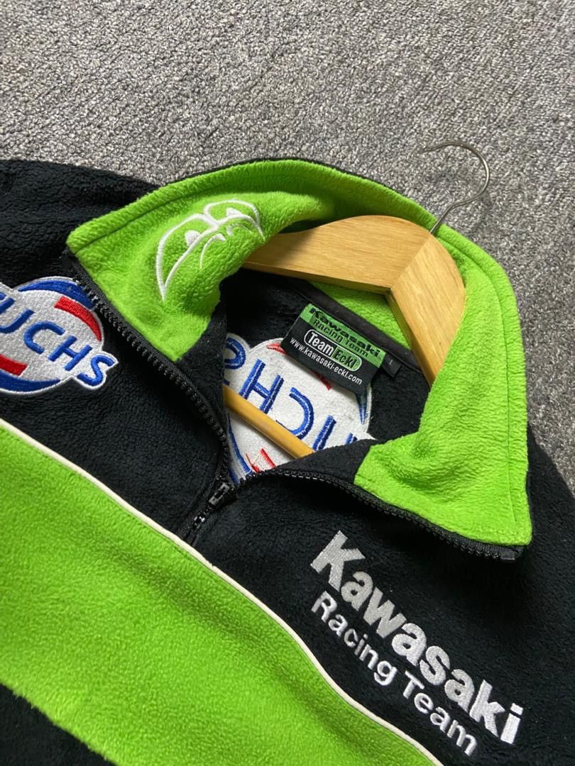 Japanese Brand Kawasaki Racing Team Motogp Half Zip Fleece Jacket (183) Size US S / EU 44-46 / 1 - 6 Thumbnail
