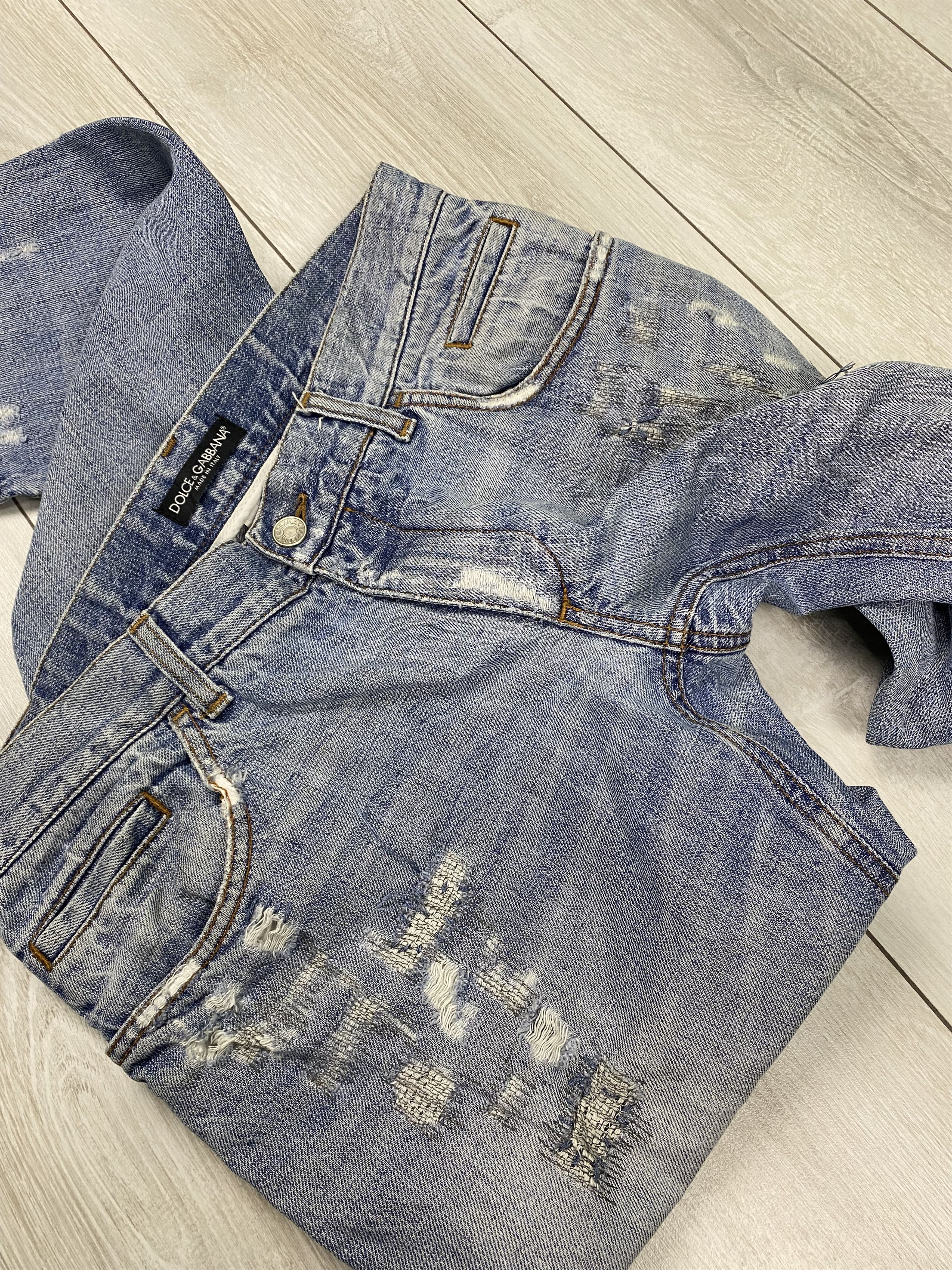 Dolce & Gabbana Vintage Dolce Gabbana distressed washed denim stright jeans Size US 32 / EU 48 - 5 Thumbnail
