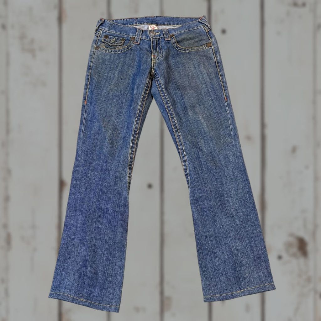 True Religion True Religion Jeans Mens Bootcut 34x33 Blue Joey Big T Denim Jeans White? (Note: Ensure only words from original title) Size US 30 / EU 46 - 1 Thumbnail