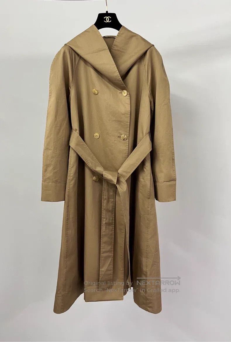 The Row The Row Long trench coat with khaki ribbon Size S / US 4 / IT 40 - 1 Thumbnail