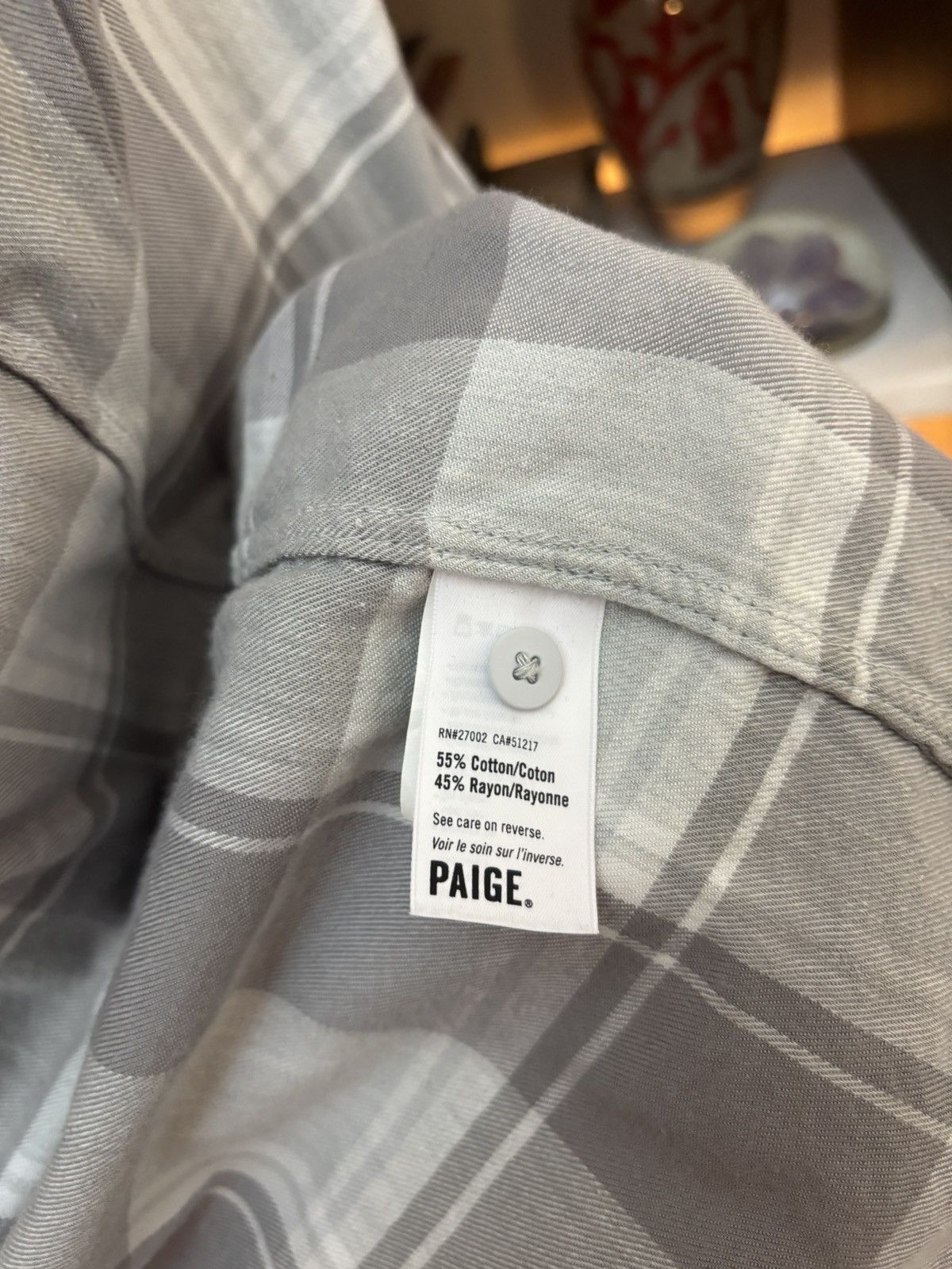 Paige Paige Everett Plaid shirt Size US XL / EU 56 / 4 - 5 Thumbnail