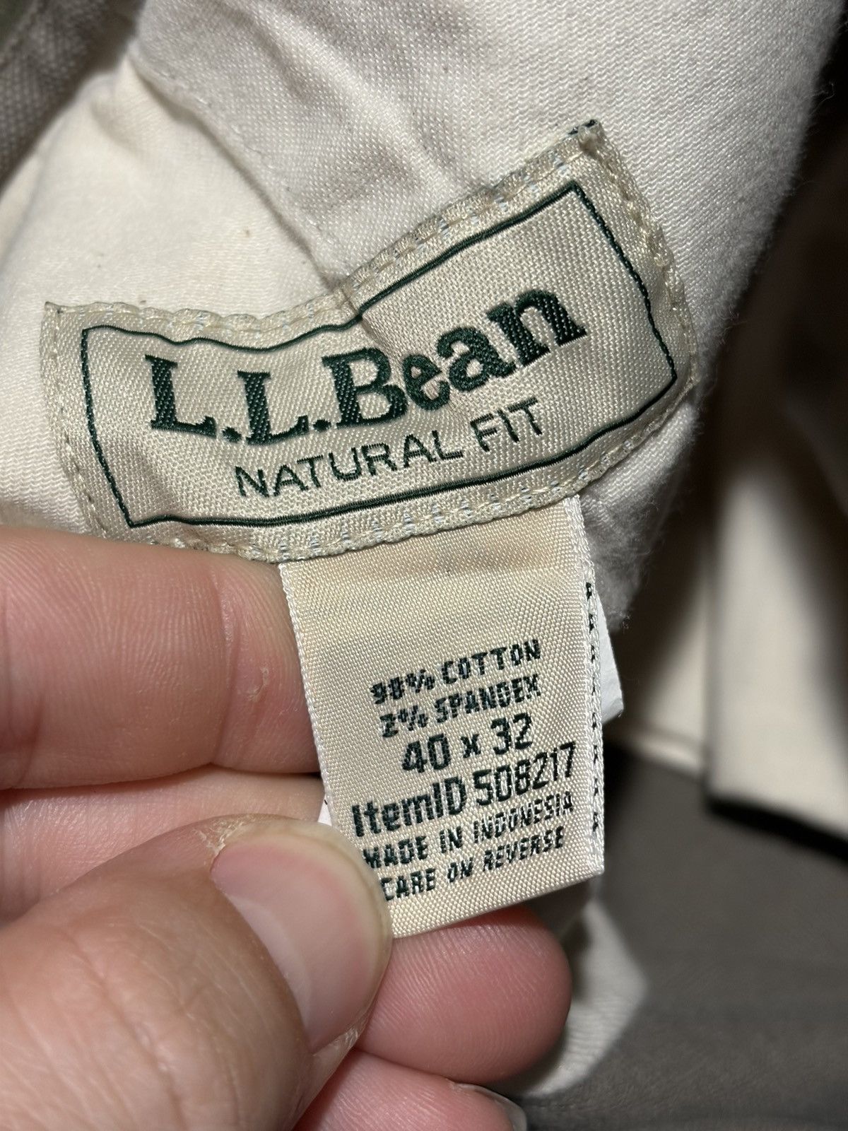 L.L. Bean L.L. Bean Pants Men 40x30 Cargo Canvas Stretch Workwear Size US 40 / EU 56 - 9 Thumbnail