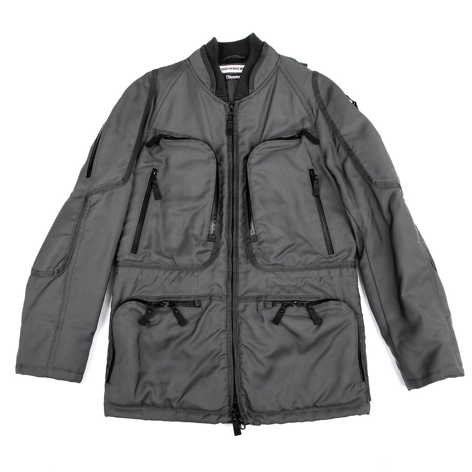 Issey Miyake Thinsulate Waterproof Zipped Multi-Pocket Suit Grey 4・2 Size US XL / EU 56 / 4 - 2 Thumbnail