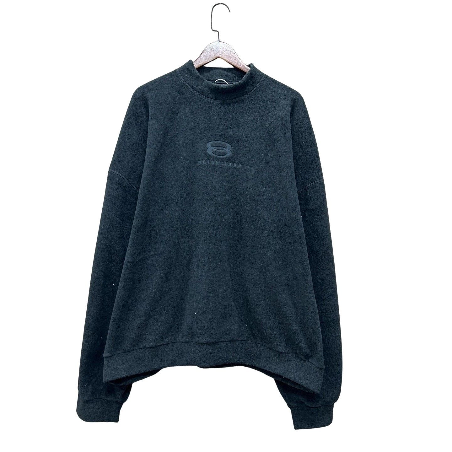 Balenciaga Balenciaga Embroidered Logo Sweatshirt Size S Size US S / EU 44-46 / 1 - 1 Thumbnail