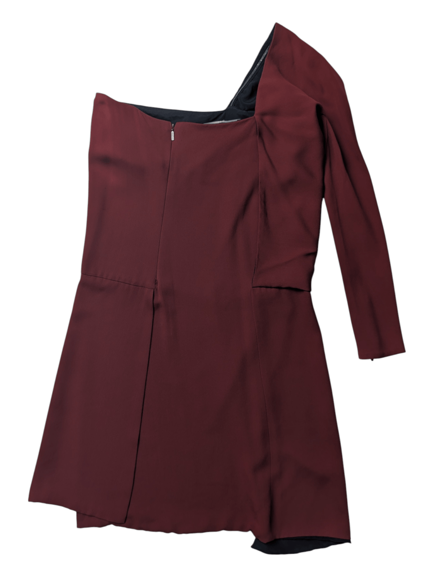 Gucci Gucci Burgundy Asymmetric Dress Size S / US 4 / IT 40 - 2 Thumbnail