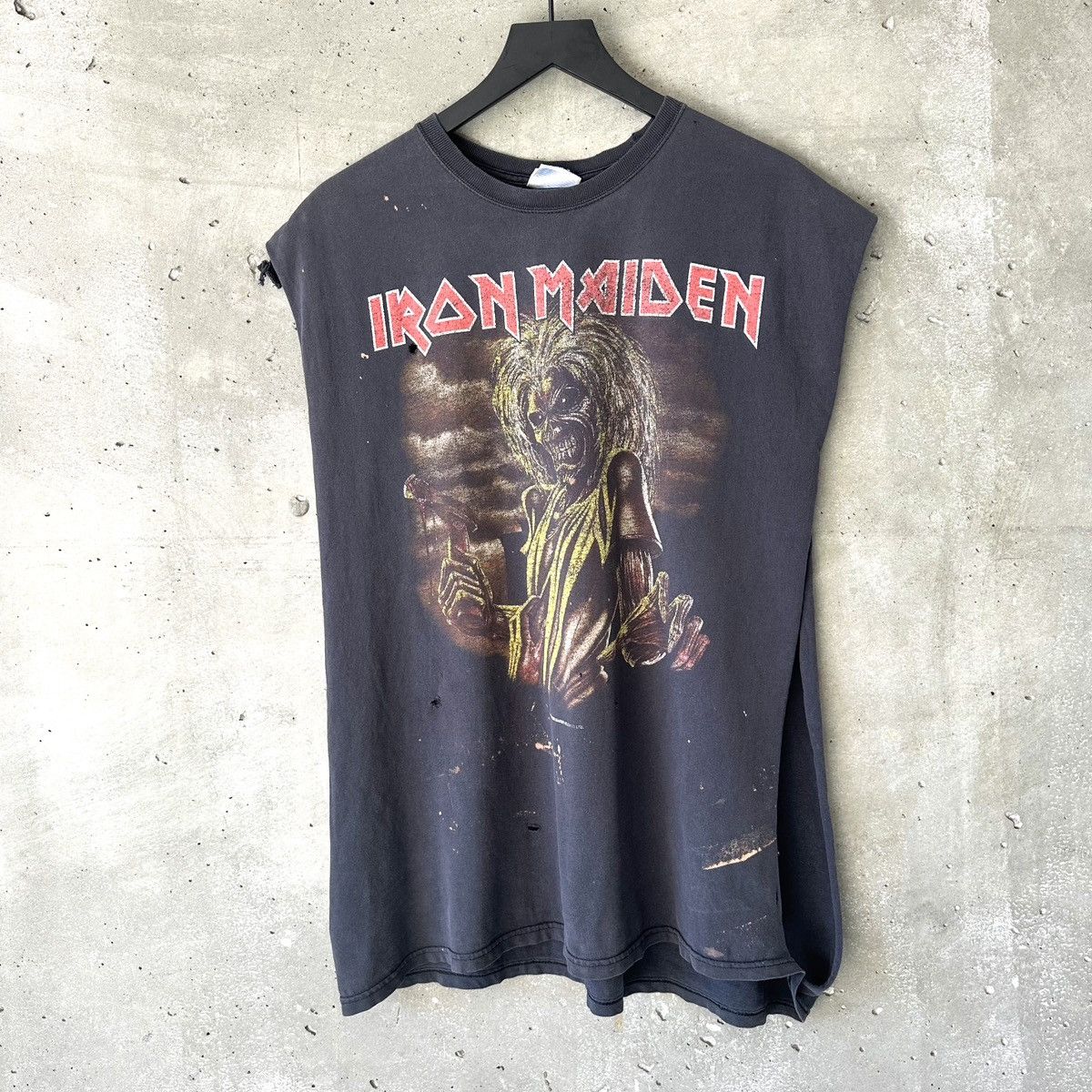 Band Tees 2000’s CHOPPED Iron Maiden Sleeveless Shirt Size US XL / EU 56 / 4 - 1 Thumbnail