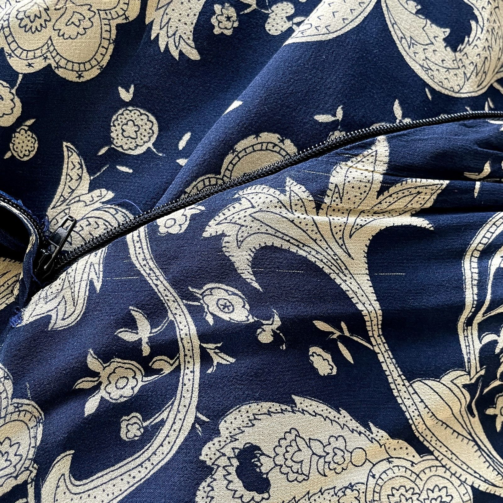 Other Vintage RJ Collection 100% Silk Paisley Lined Maxi Skirt Size 28" / US 6 / IT 42 - 10 Thumbnail