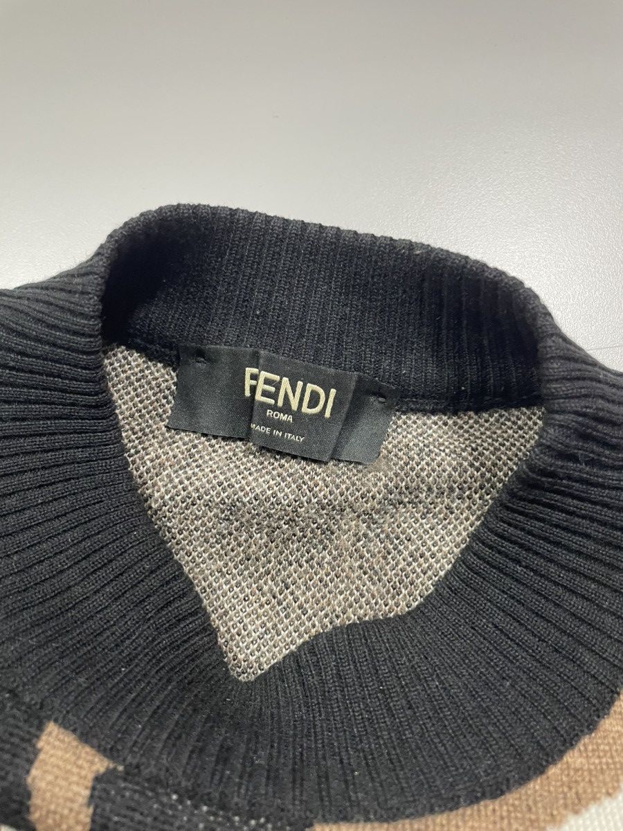 Fendi FENDI Diagonal Monogram Sweater Size US M / EU 48-50 / 2 - 4 Thumbnail