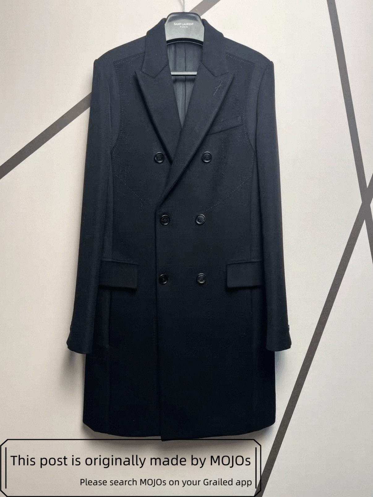 Dior Sz 46 Dior 18AW Joint Wool Coat mojos1121122 Size US S / EU 44-46 / 1 - 1 Thumbnail