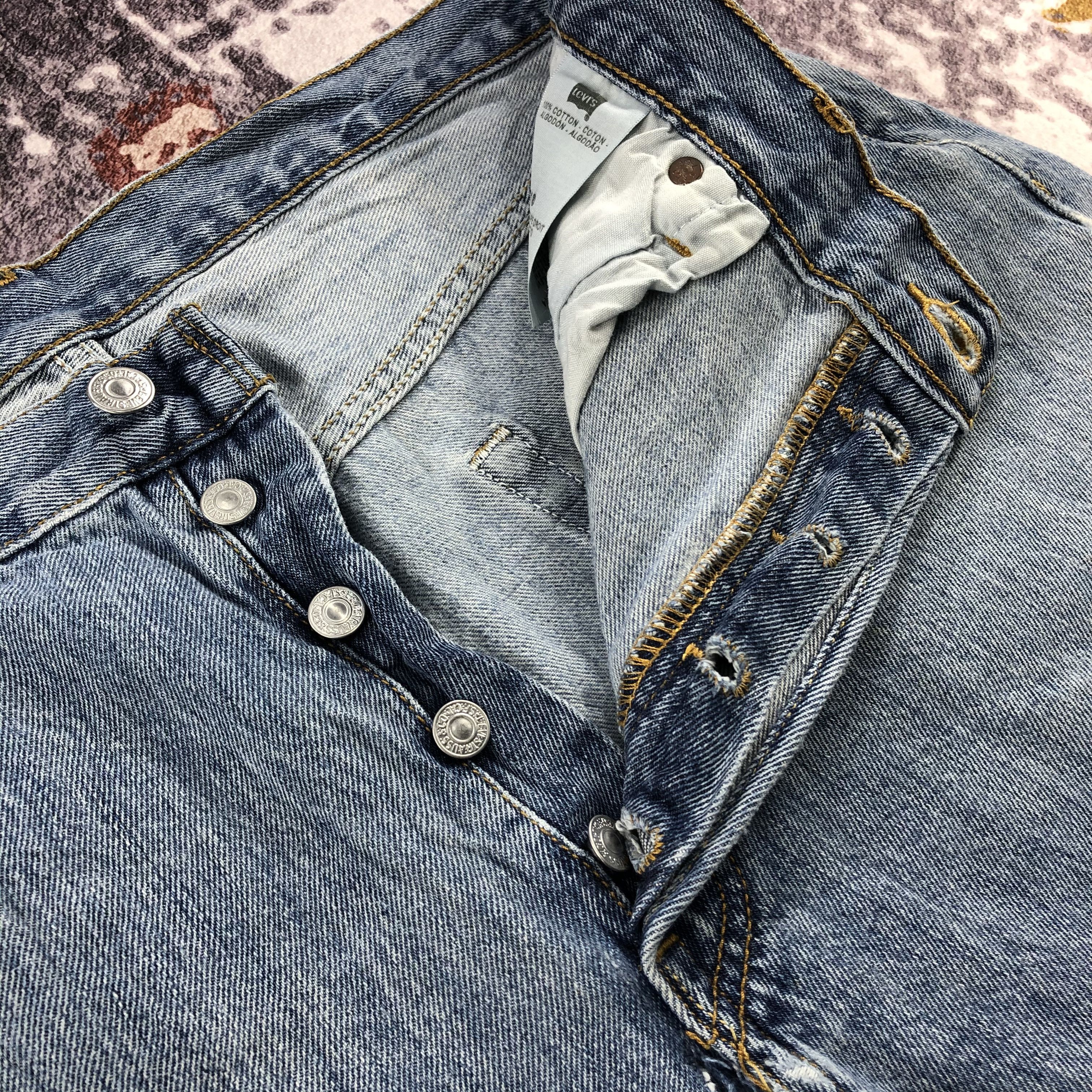 Levi's Vintage Distress Levis 501 Jeans-JM2114 Size US 36 / EU 52 - 8 Thumbnail