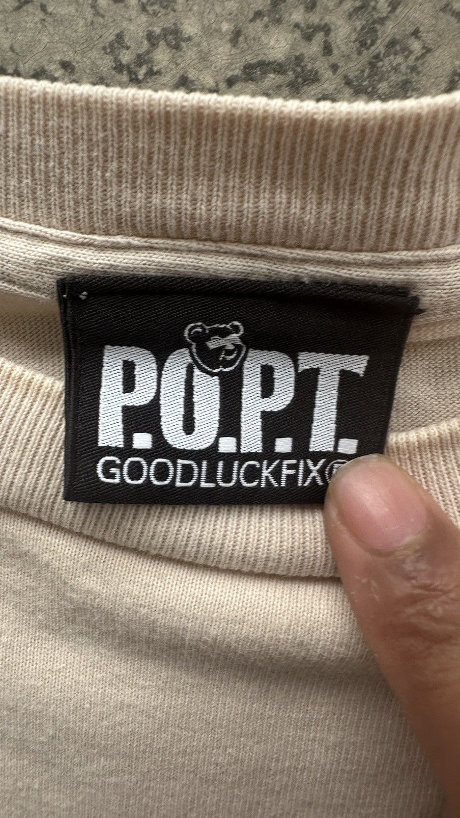 Beams Plus × Vintage BEAMS P.O.P.T GOODLUCK FIX PUNK STYLE BAND TEE Size US M / EU 48-50 / 2 - 3 Thumbnail