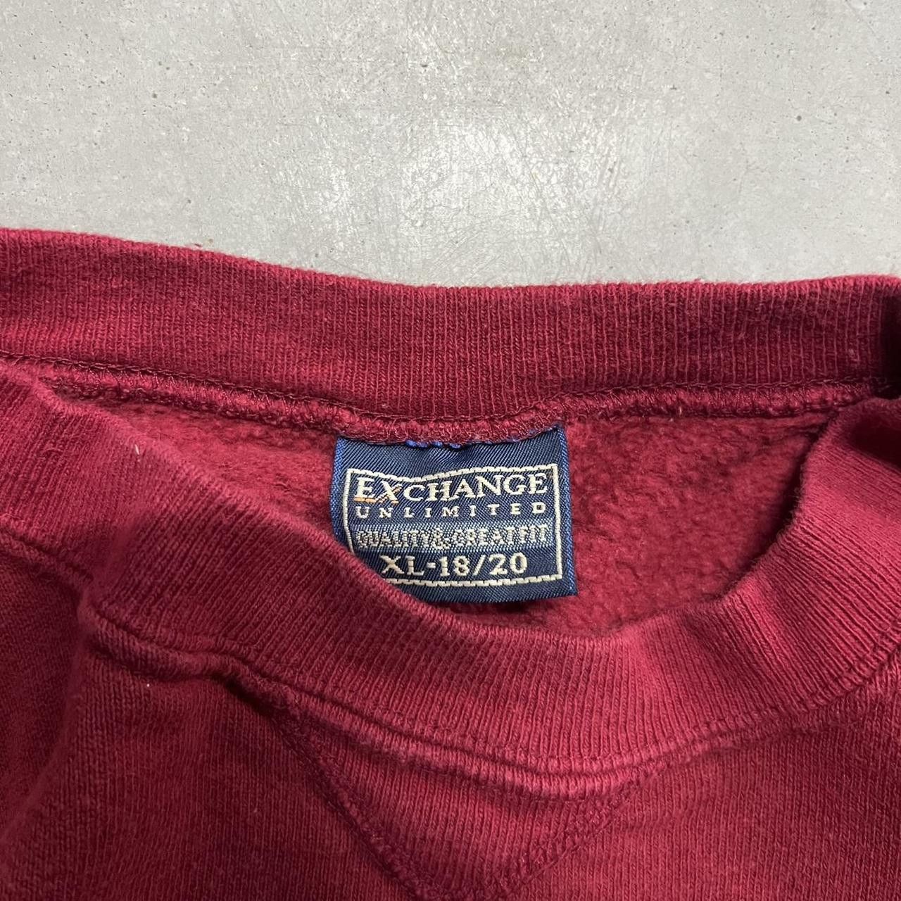Japanese Brand Vintage Y2K/2000s Blank Red Streetwear SweatShirt! Size US L / EU 52-54 / 3 - 3 Thumbnail