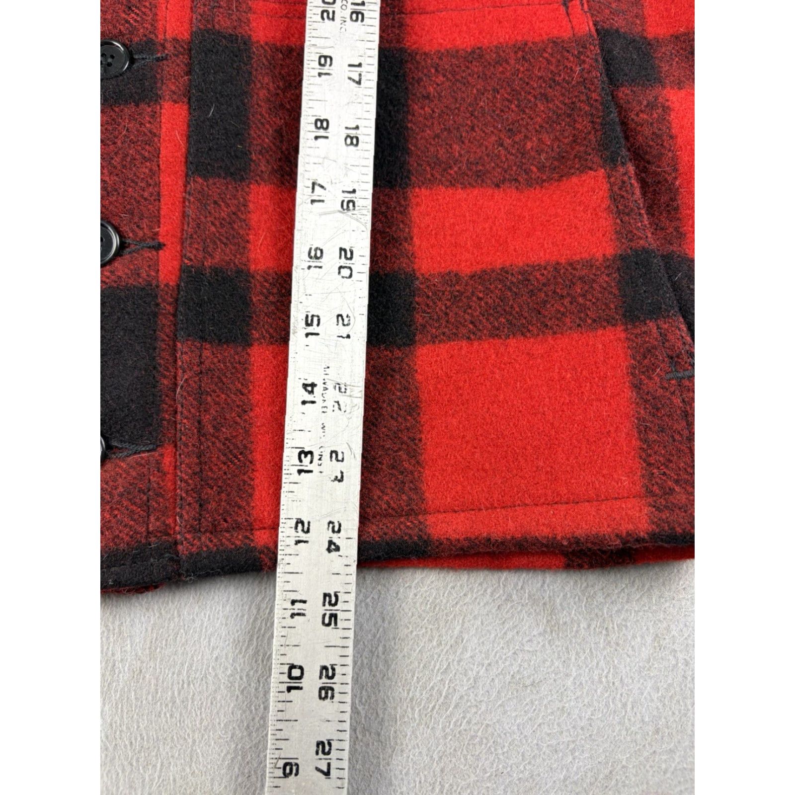 Filson VINTAGE Filson Mackinaw Wool Vest Mens 42 Red Plaid USA Made Wool Style Vest Size US XS / EU 42 / 0 - 8 Thumbnail