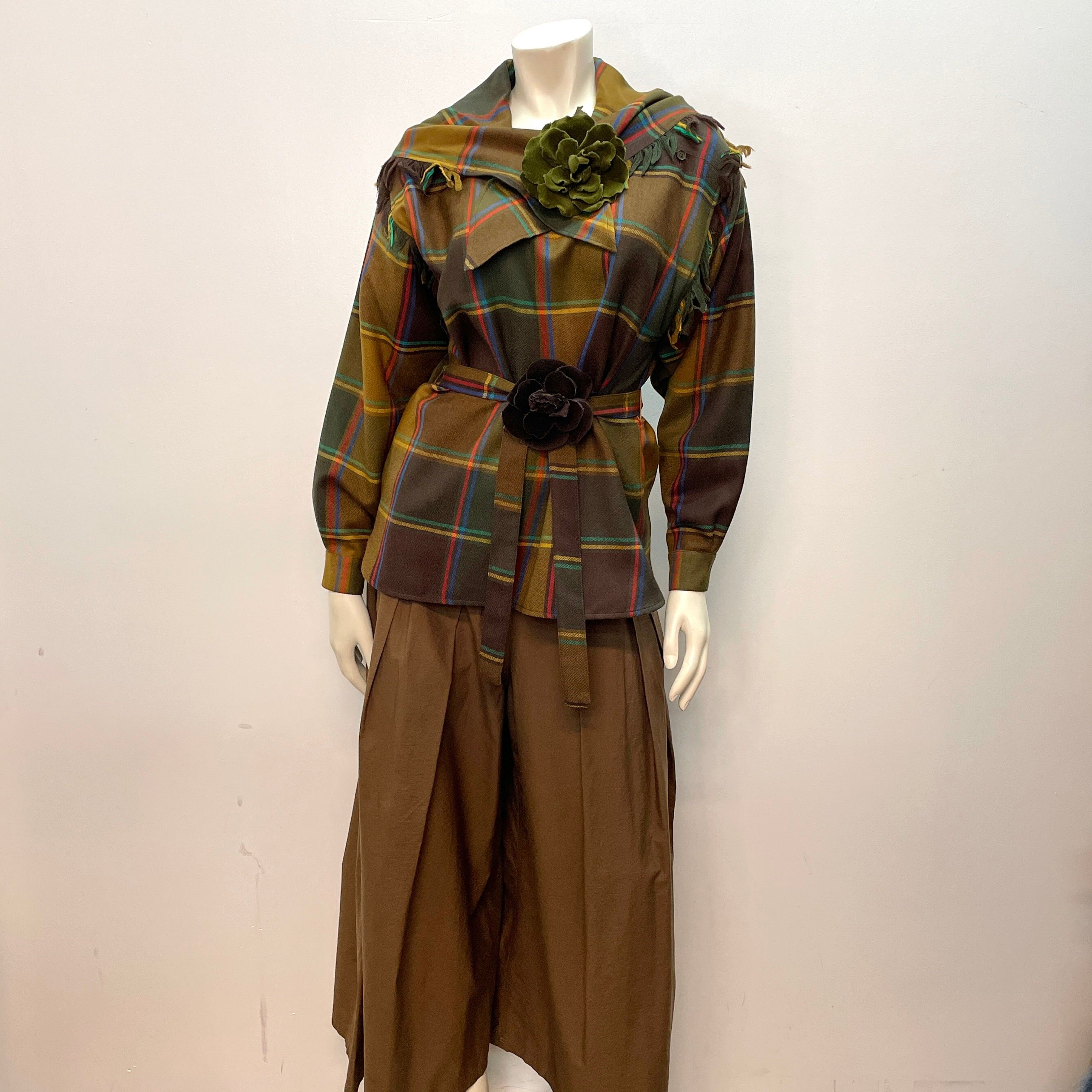 Brunello Cucinelli Brunello Cucinelli Vintage Designer Wide Leg Palazzo Trousers Made In Italy Size 28" Size 28" / US 6 / IT 42 - 3 Thumbnail