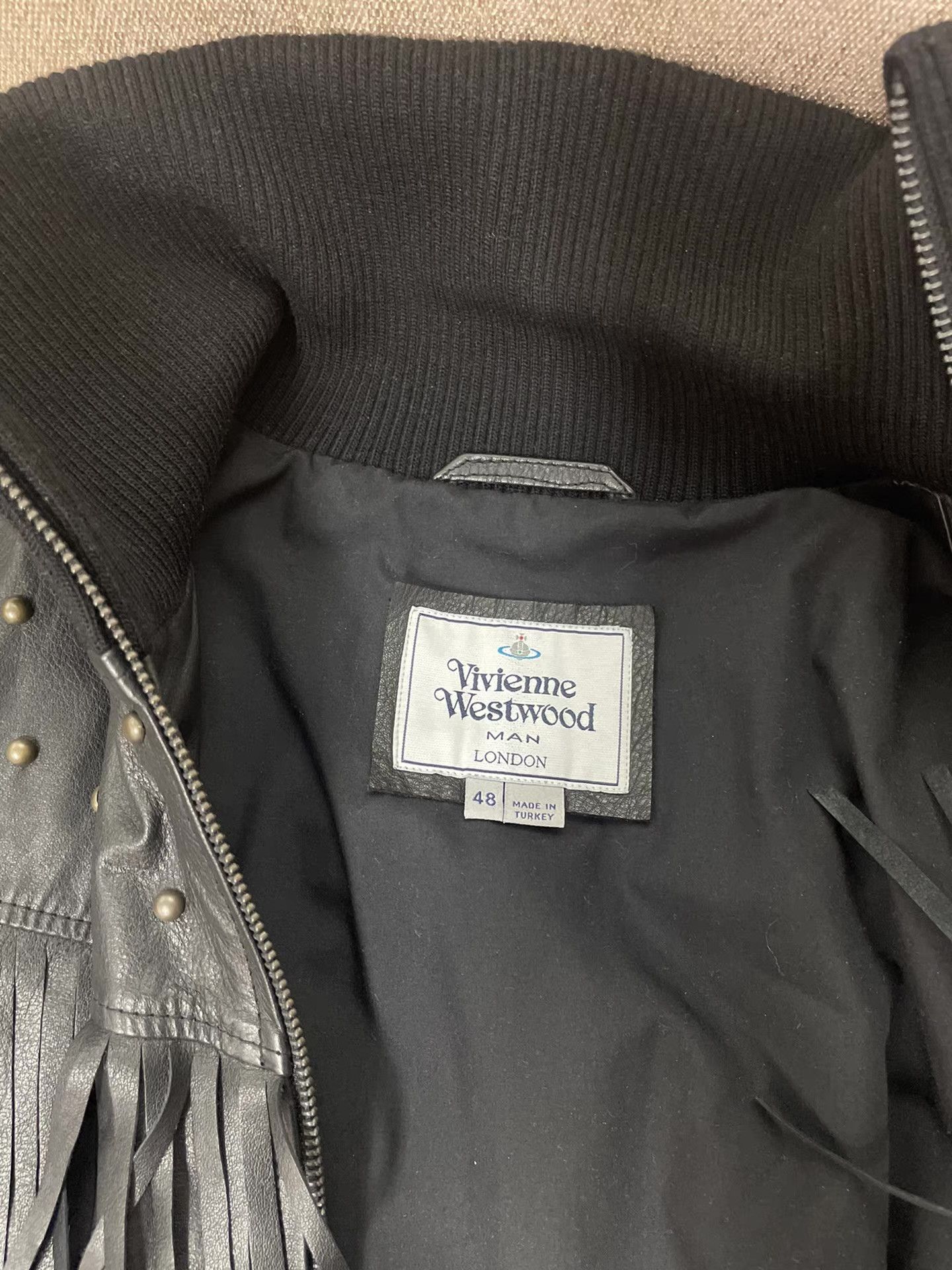 Vivienne Westwood Vivienne Westwood Man Fringed Leather Jacket Ｑ21 Size US M / EU 48-50 / 2 - 3 Thumbnail