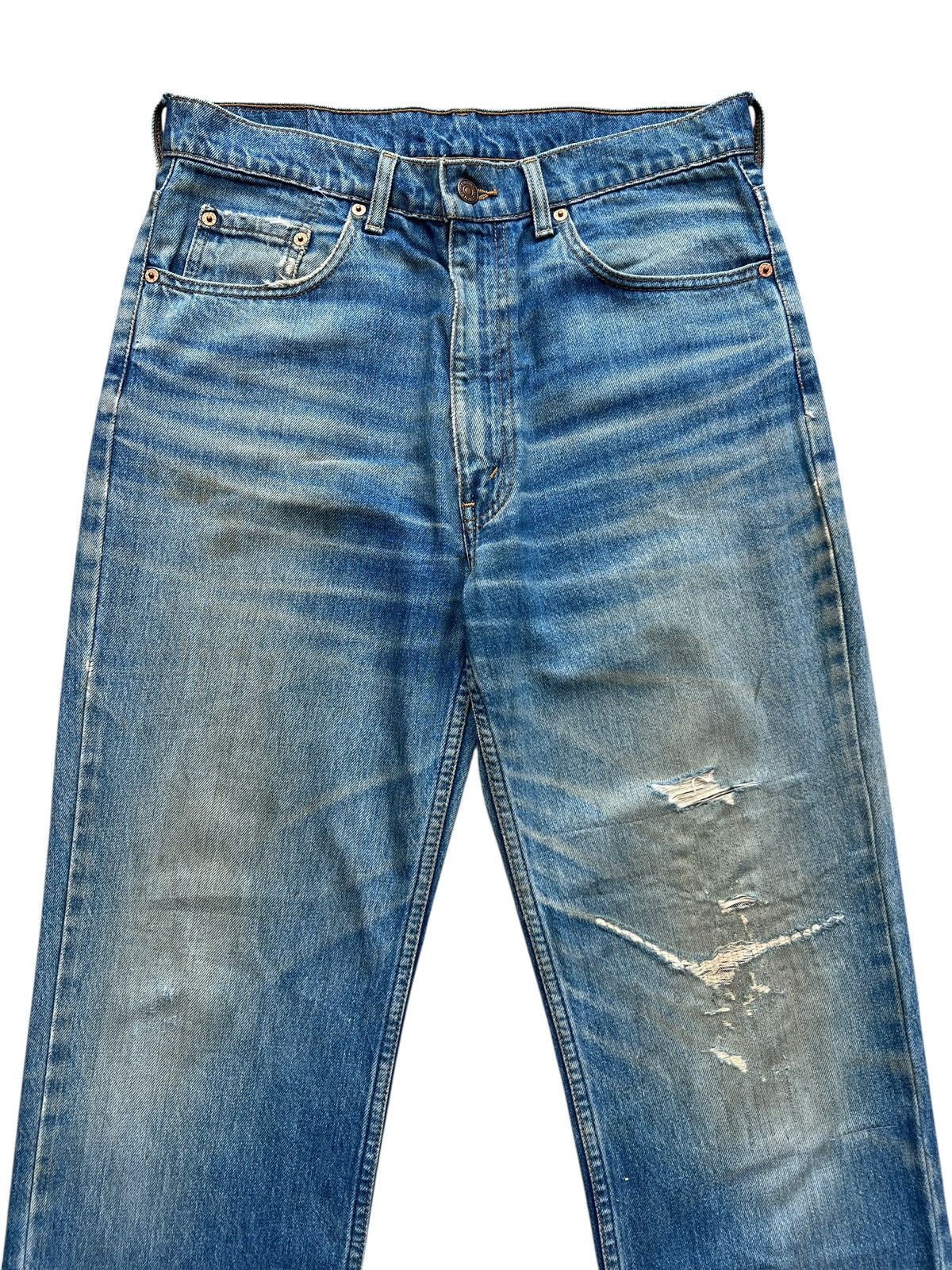 Levi's Vintage Levis 515 Distressed Denim Jeans 34x30 Size US 34 / EU 50 - 4 Thumbnail