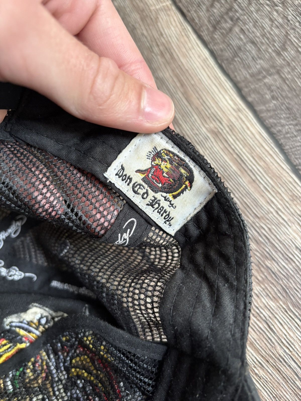 Christian Audigier × Ed Hardy × Vintage Vintage Ed Hardy Tiger Trucker Cap Hat Size ONE SIZE - 13 Thumbnail