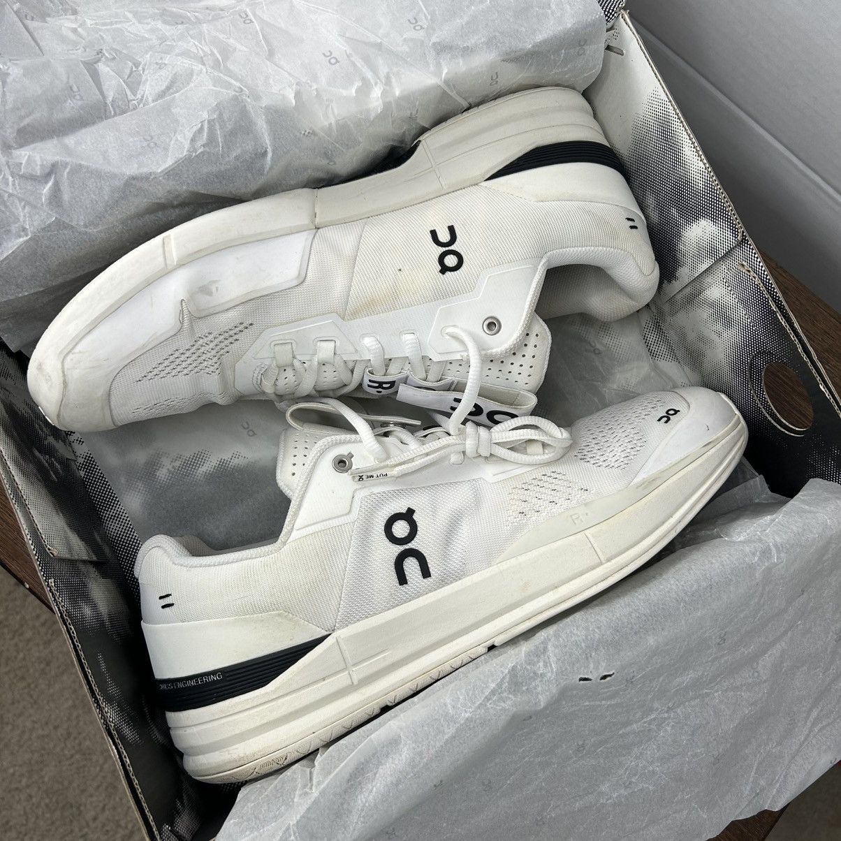 On On Running The Roger Pro White Ivory Black Sneakers Size 14 Size US 14 / EU 47 - 8 Thumbnail